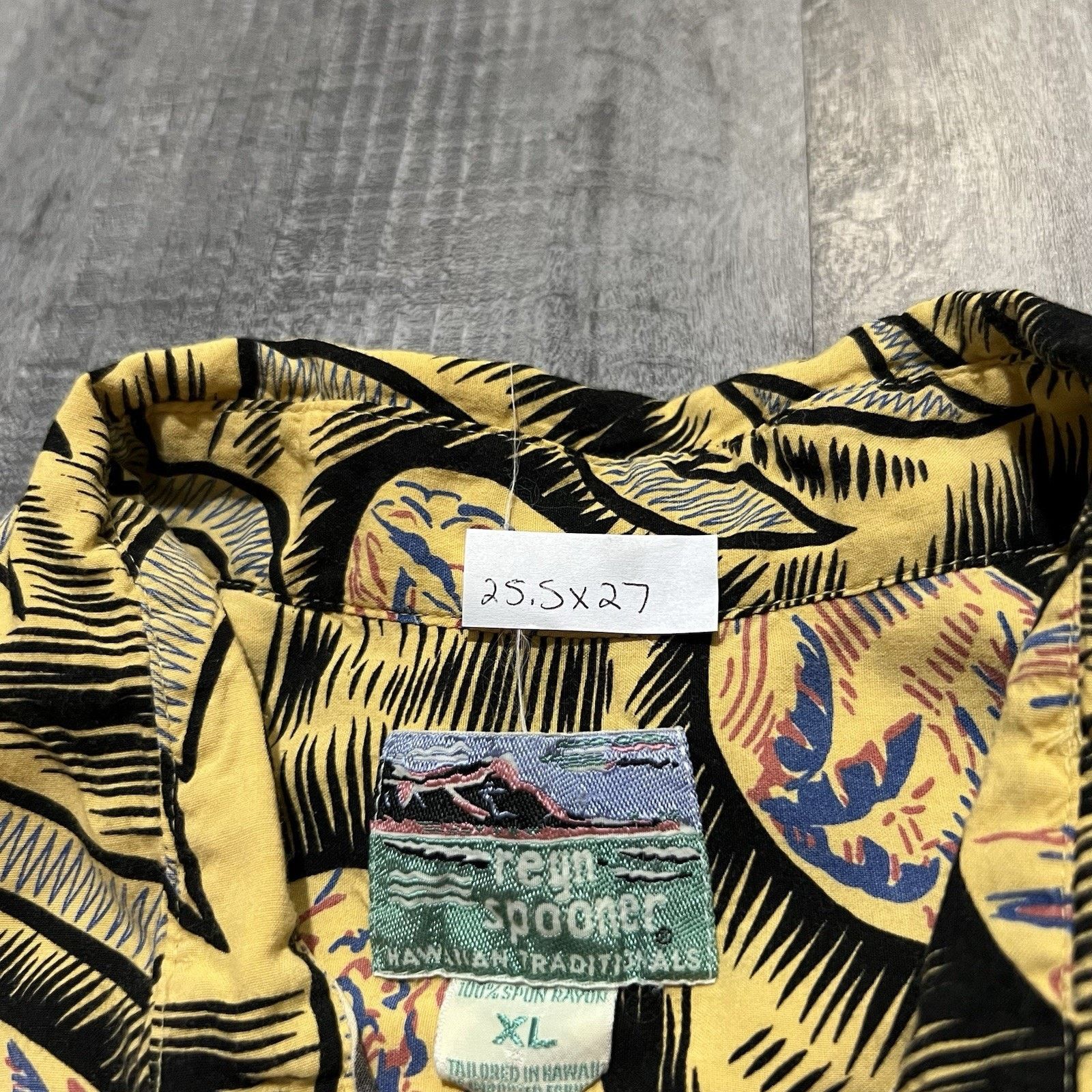 Reyn Spooner VTG Reyn Spooner Hawaiian Shirt Palms Beach Rayon Button XL Size US XL / EU 56 / 4 - 5 Thumbnail
