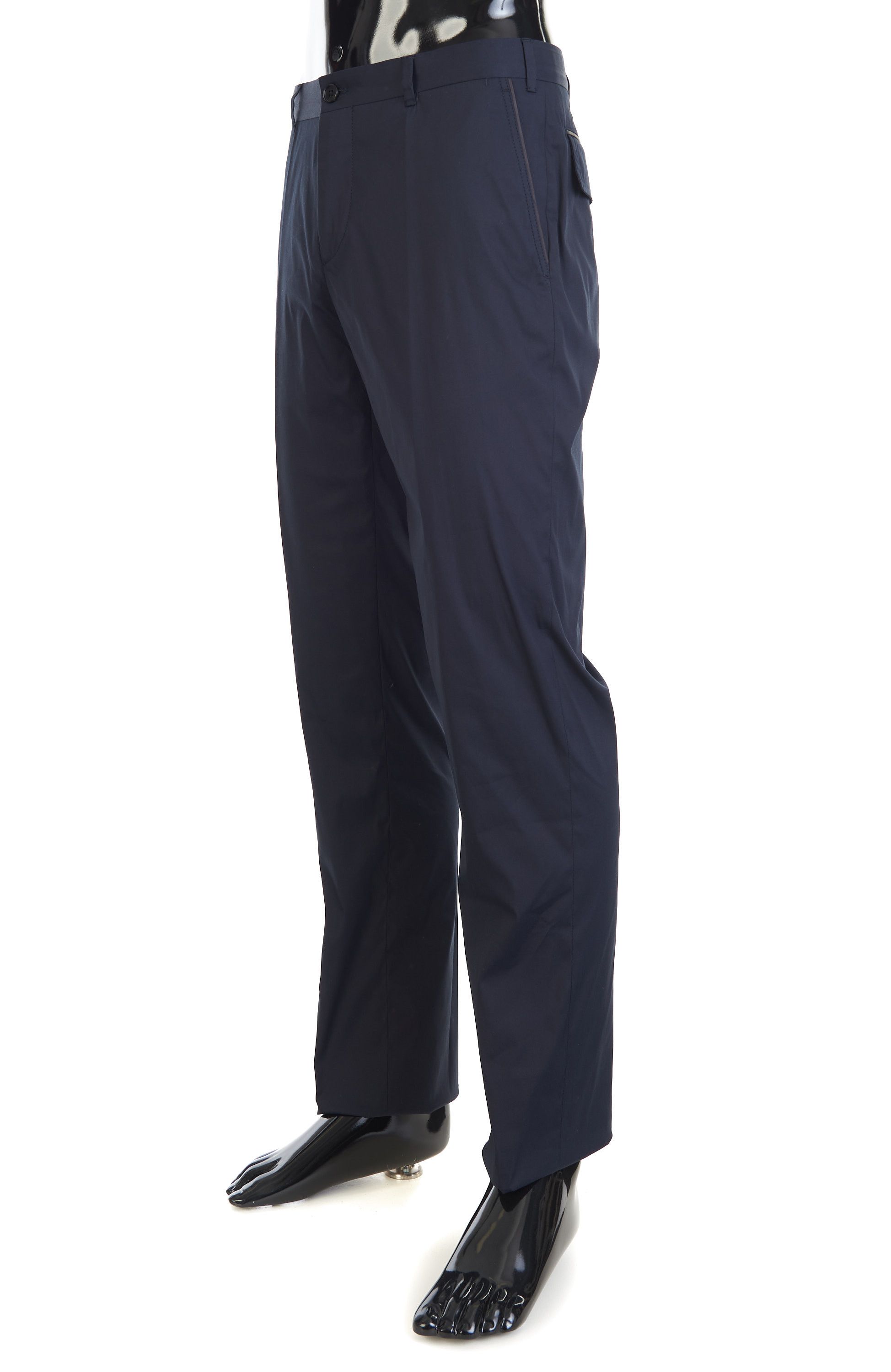 Zilli Dark Navy Classic Chino Trouser Size US 30 / EU 46 - 2 Thumbnail