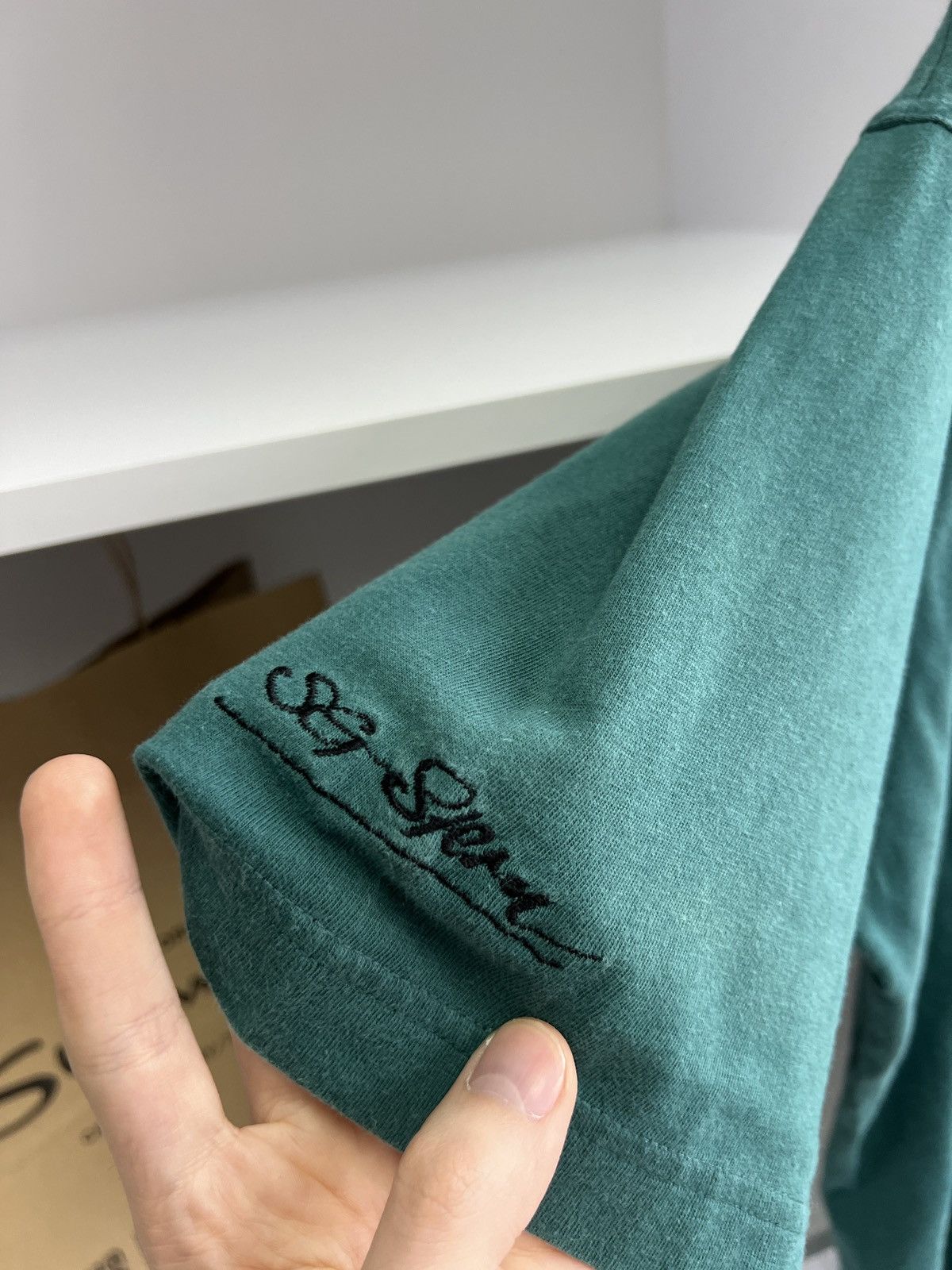 Adidas × Vintage Vintage Adidas Green 90s style T-Shirt Size US L / EU 52-54 / 3 - 10 Thumbnail