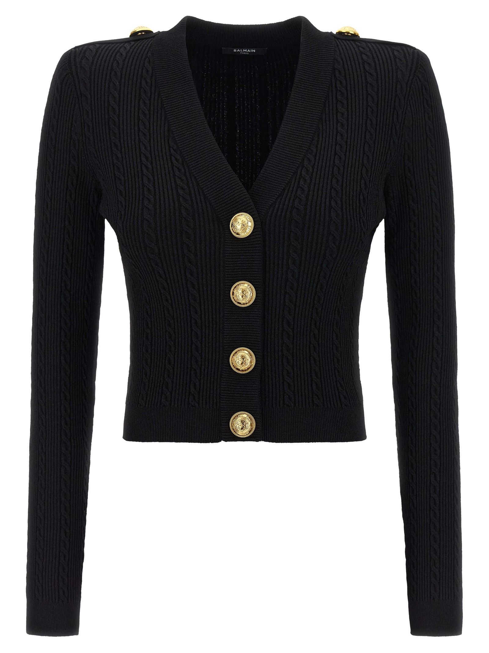 Balmain Twisted knit cardigan Size M / US 6-8 / IT 42-44 - 1 Thumbnail