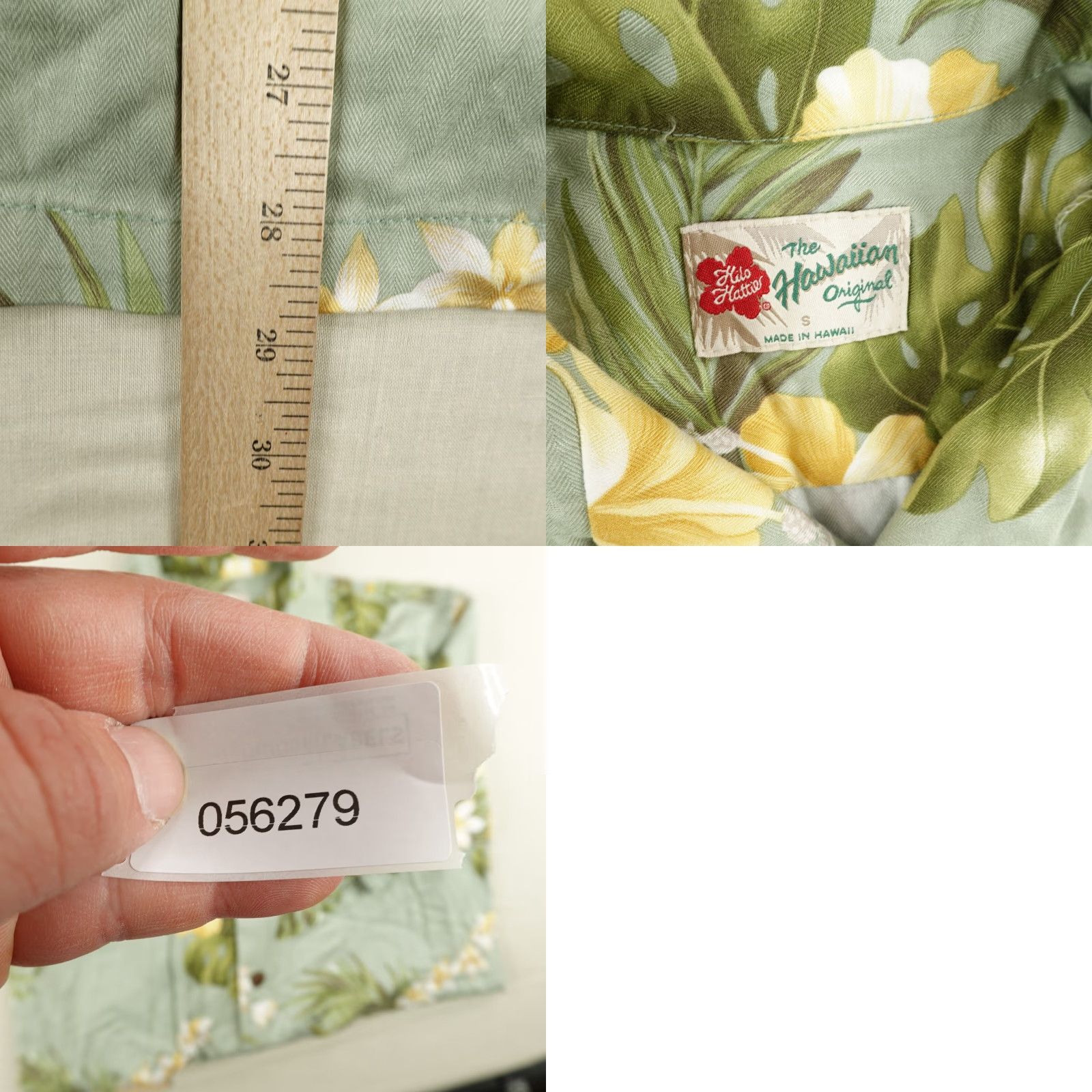 Hilo Hattie VINTAGE Hilo Hattie Shirt Mens Small Short Sleeve Tropical Hawaiian Casual Button-Up Green Floral 90s Mens Size US S / EU 44-46 / 1 - 8 Thumbnail