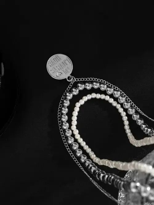 Other Retro Punk Necklace Pearl 3pc set Size ONE SIZE - 4 Thumbnail