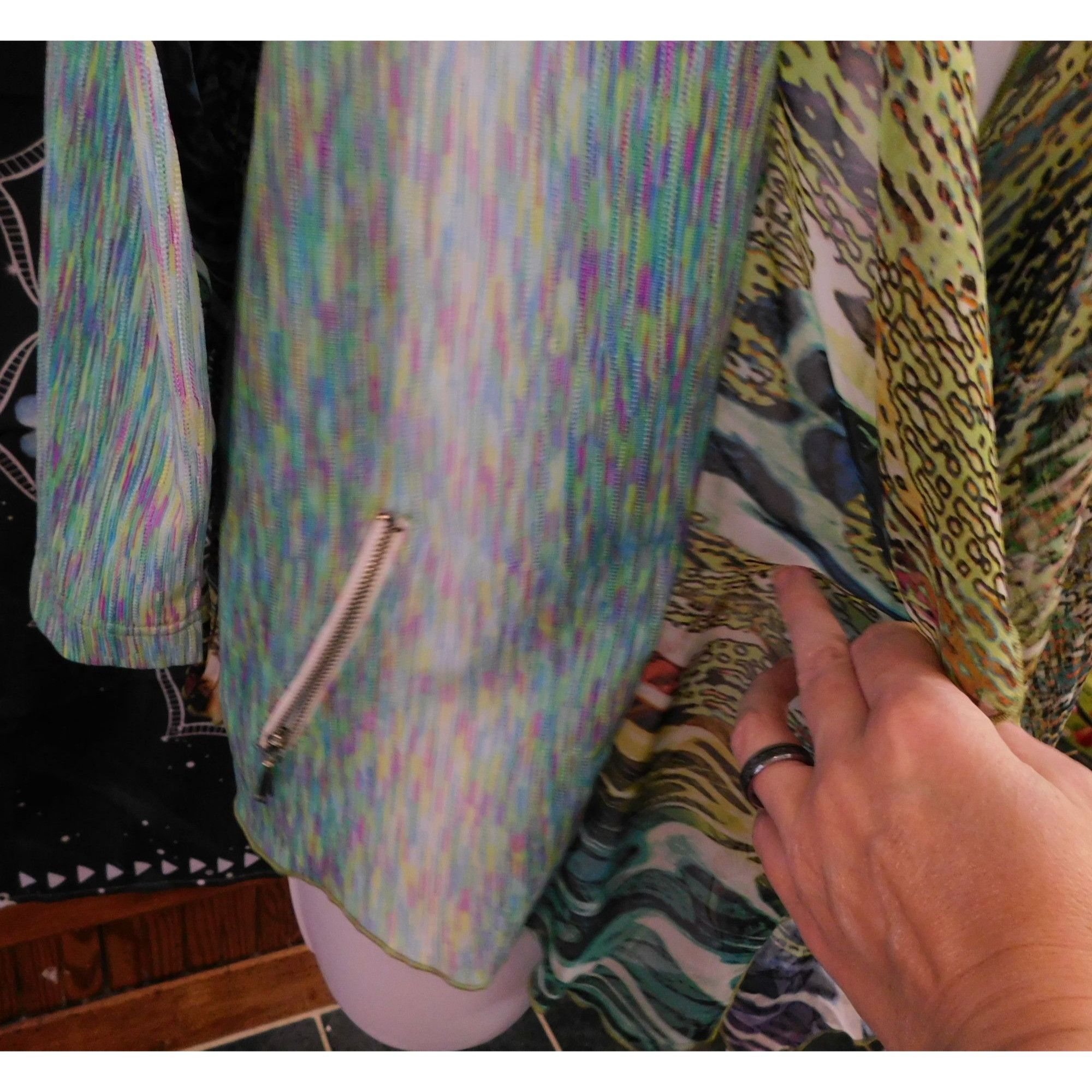 Other Vintage 90s Alberto Makali Rainbow Mermaidcore Animal Print Size M / US 6-8 / IT 42-44 - 3 Thumbnail