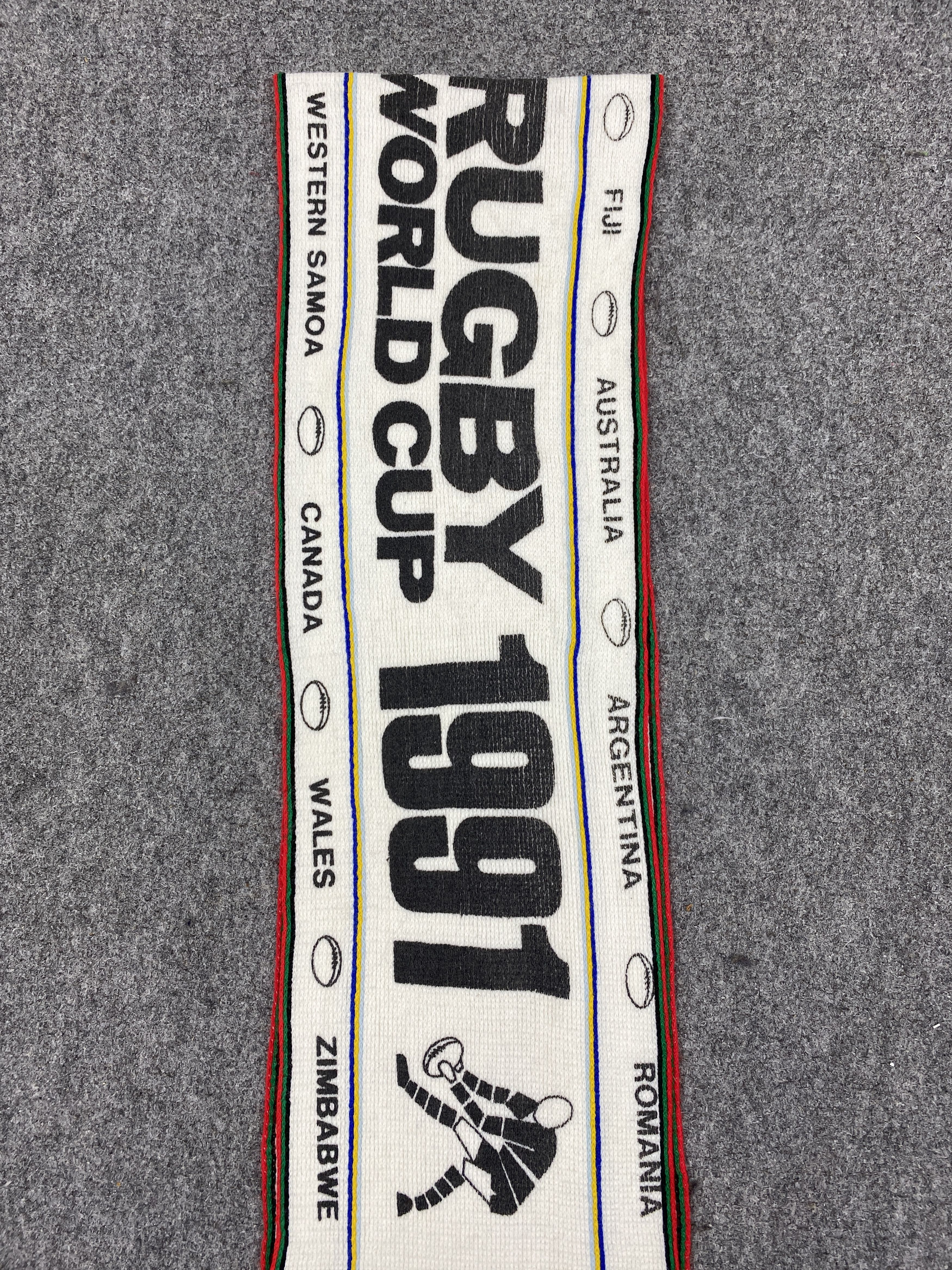Vintage England Rugby World Cup 1991 Scarf / Neckwear SC0337 Size ONE SIZE - 6 Thumbnail