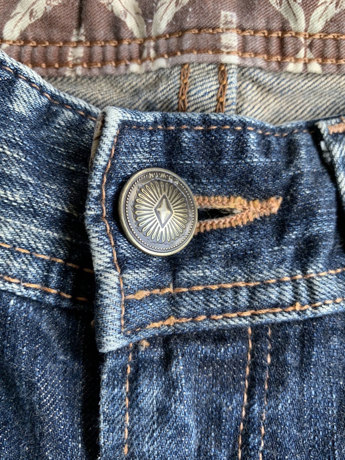 Japanese Brand FLARE💥 EDWIN XV NAVAJO PUNK STYLE MUDMAX WASHED DENIM☠️🎌 Size US 32 / EU 48 - 17 Thumbnail