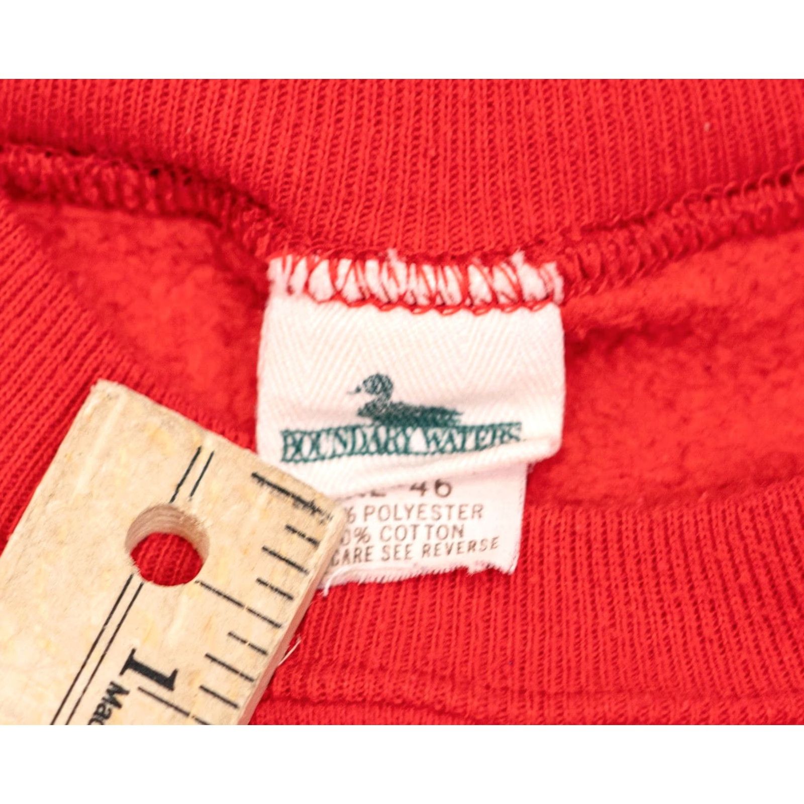 Vintage VINTAGE Boundary Waters Sweatshirt Woman XL Red Crewneck Logo NCAA 80s 90s College Basketball USA University Sweater Pullover Size XL / US 12-14 / IT 48-50 - 4 Thumbnail