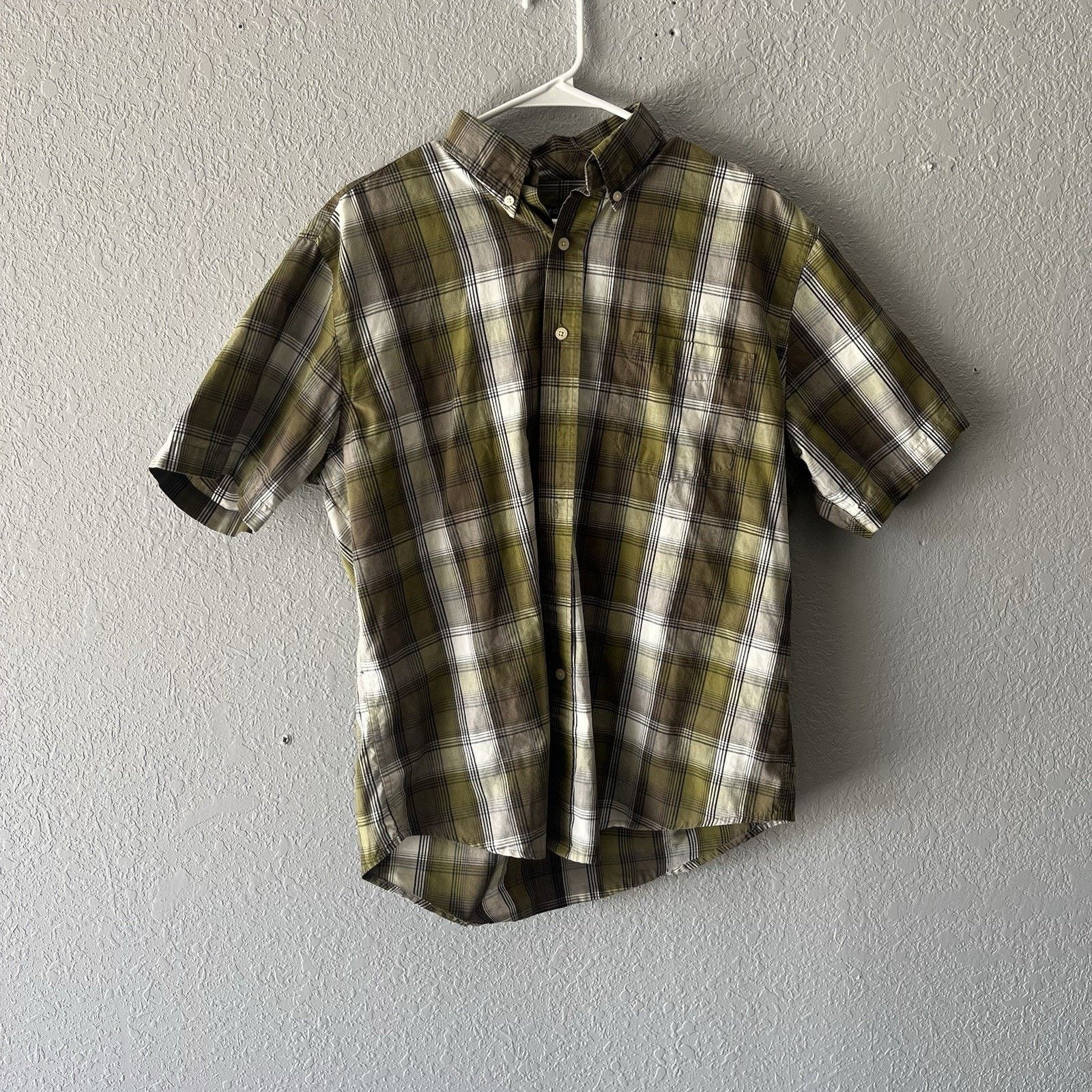 George 2000s George Casual Green Button Down Shirt Men’s Large Plai Size US L / EU 52-54 / 3 - 1 Thumbnail