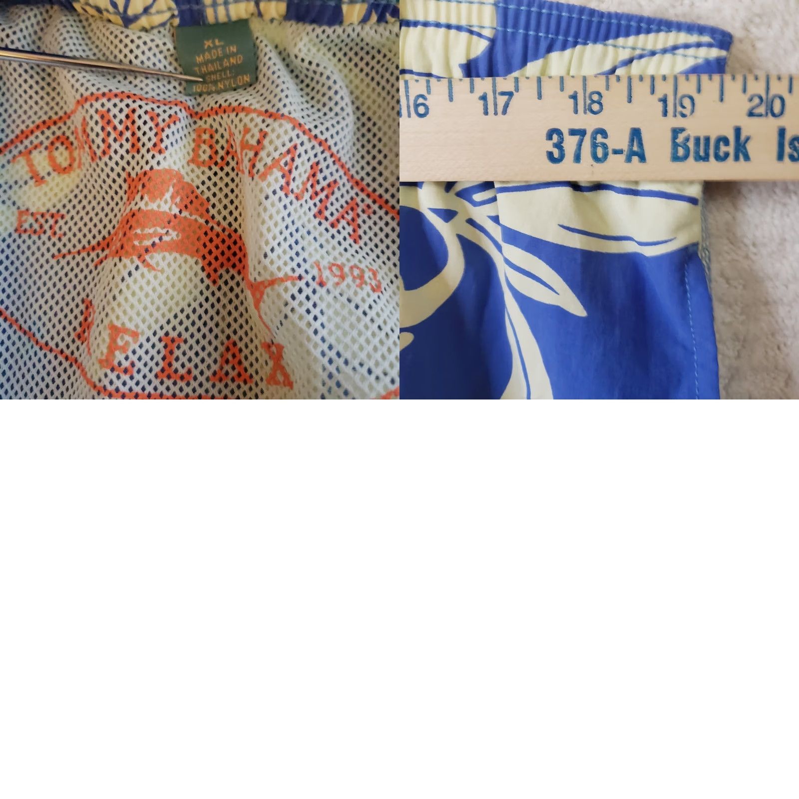 Tommy Bahama Tommy Bahama Mens Relax Blue Floral Tropical Swim Trunks Board Shorts XL Lined Blue Floral Pattern Beach Mens Size US 36 / EU 52 - 9 Thumbnail