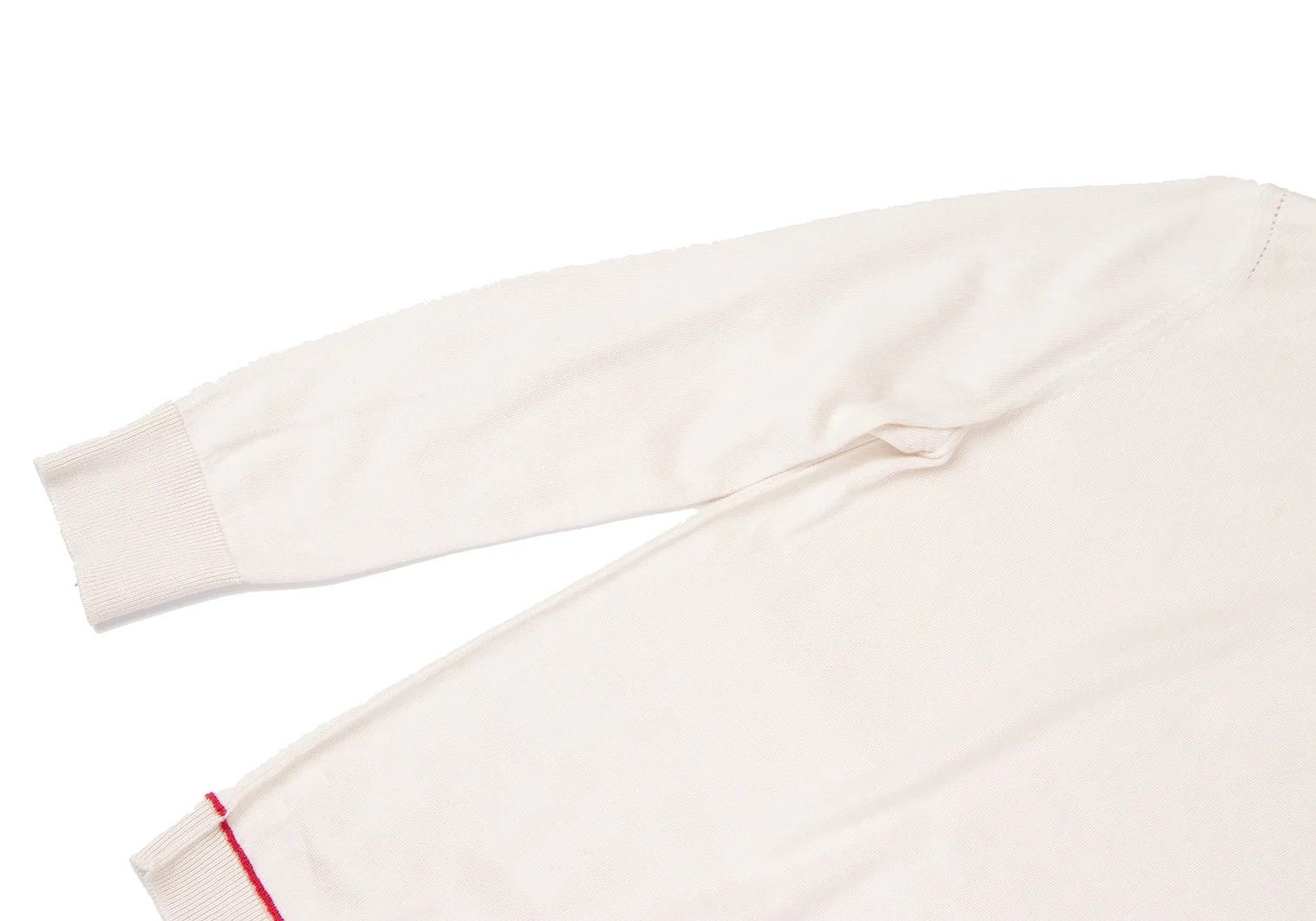 Maison Margiela Color-Stitch Design Knit Sweater in Ivory, Size M Size US M / EU 48-50 / 2 - 4 Thumbnail