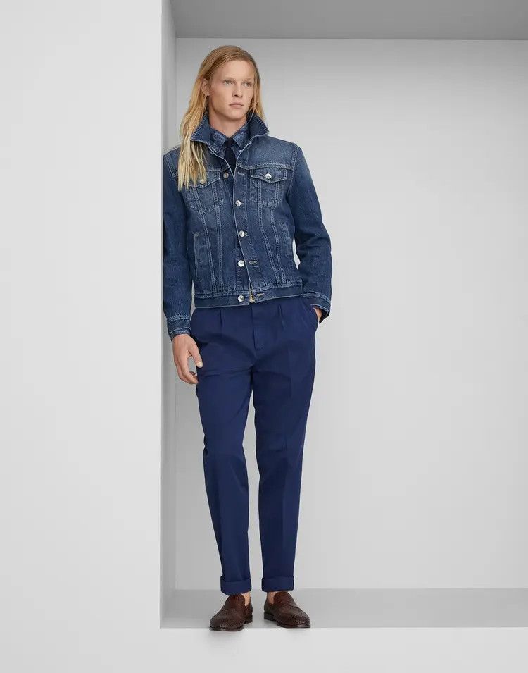 Brunello Cucinelli o1w1db10725 Denim Jacket in Open Blue Size US S / EU 44-46 / 1 - 3 Thumbnail