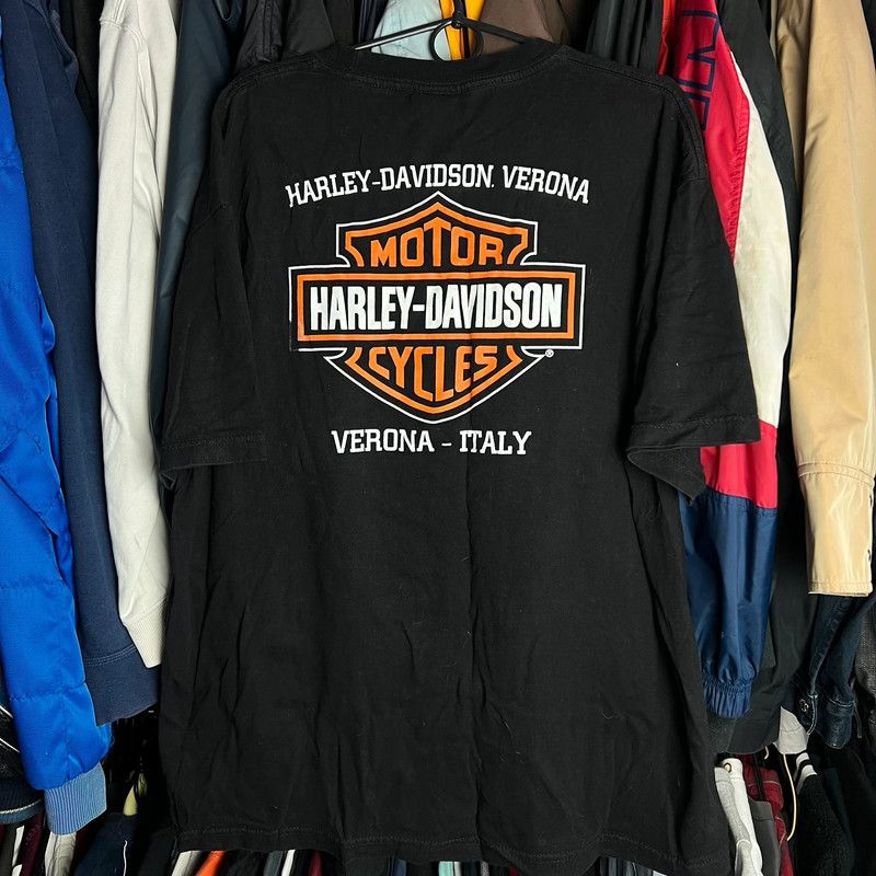 Harley Davidson tshirt Harley Davidson L Verona Italy rare og Size US L / EU 52-54 / 3 - 2 Thumbnail