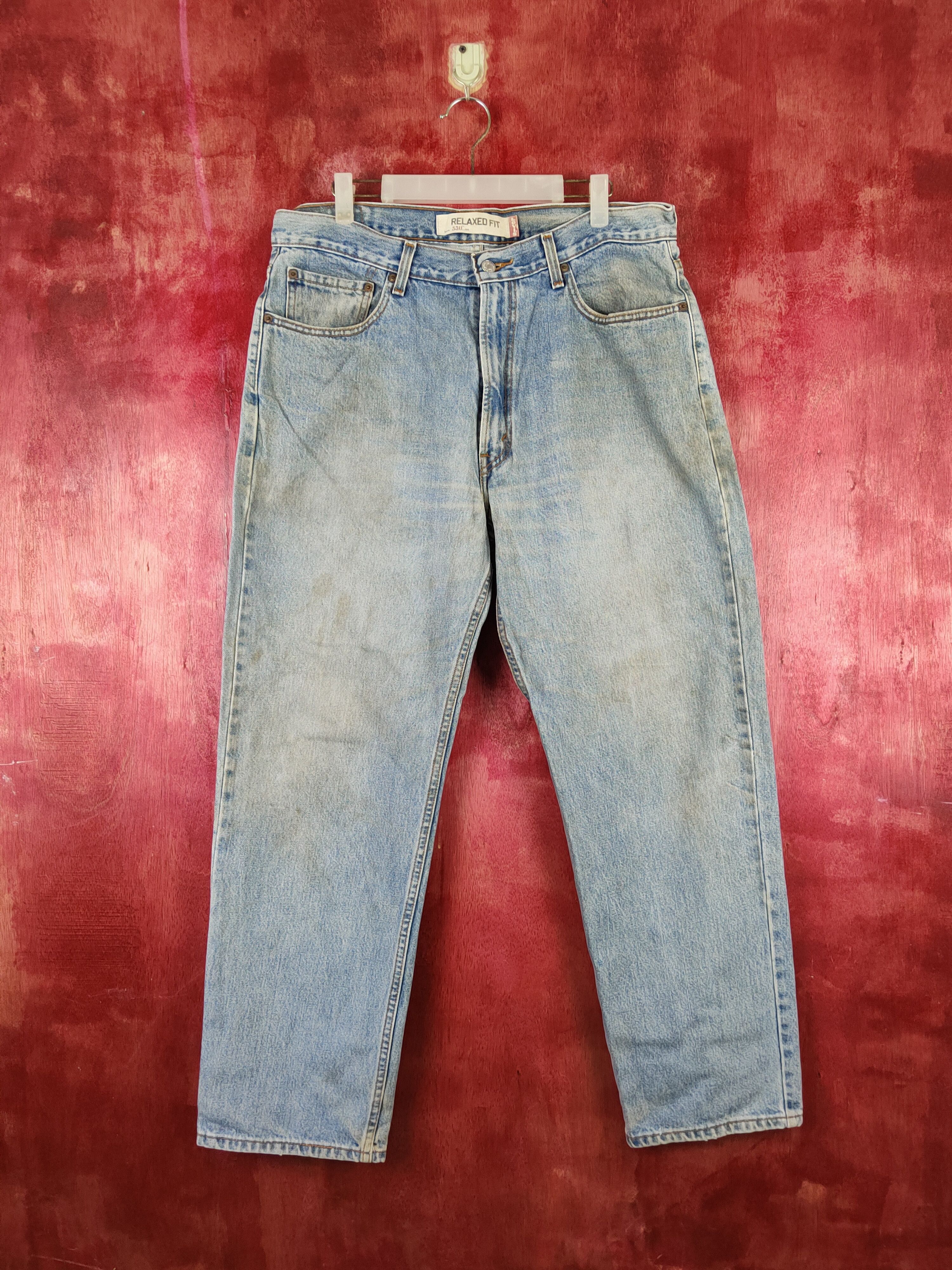 Japanese Brand × Levi's Levi's Blue Faded Distressed Ripped Jeans #S1833 Size US 36 / EU 52 - 1 Thumbnail