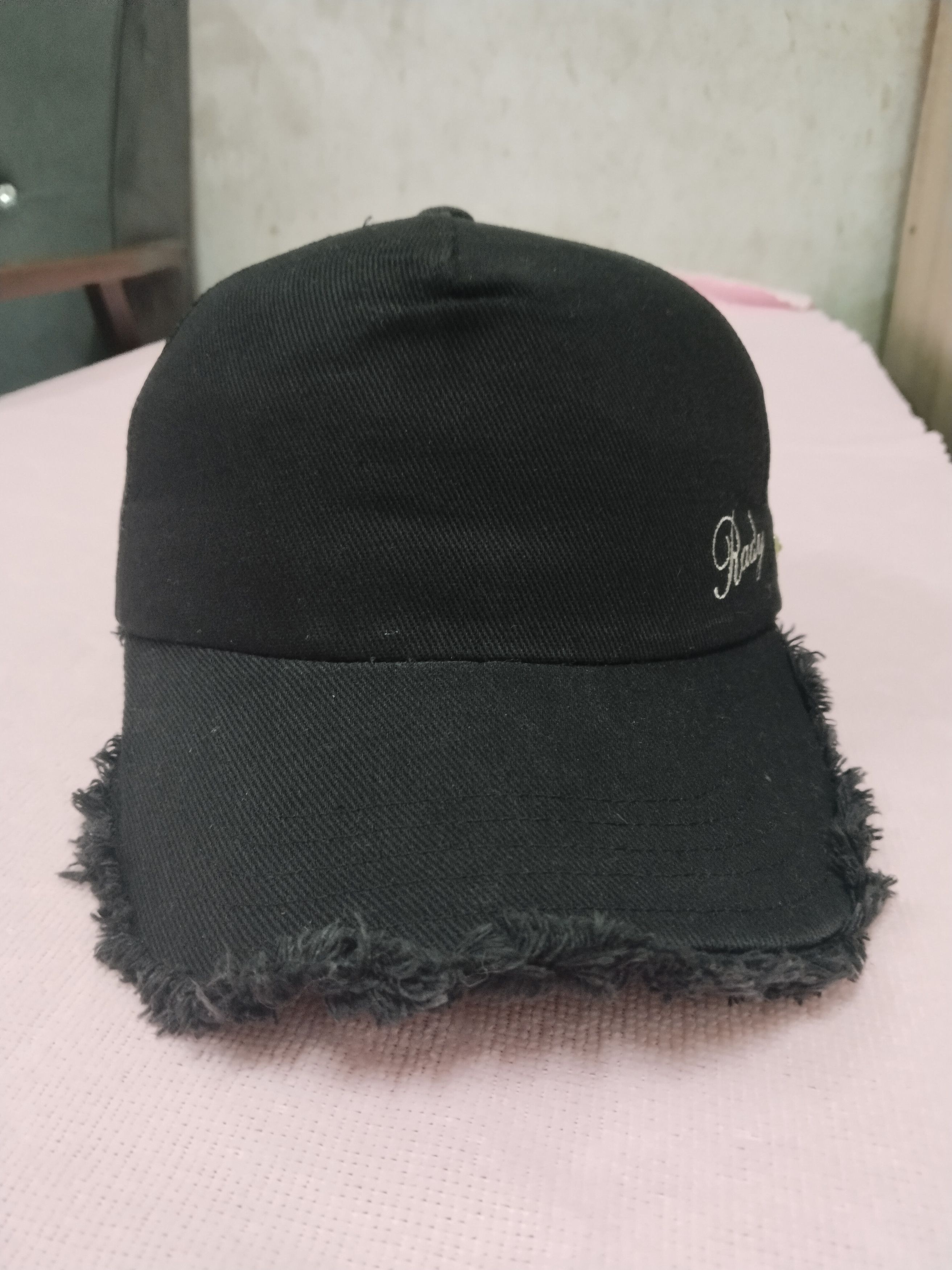 Japanese Brand RADY DISTRESSED STYLE TRUCKER BLACK CAP Size ONE SIZE - 1 Thumbnail