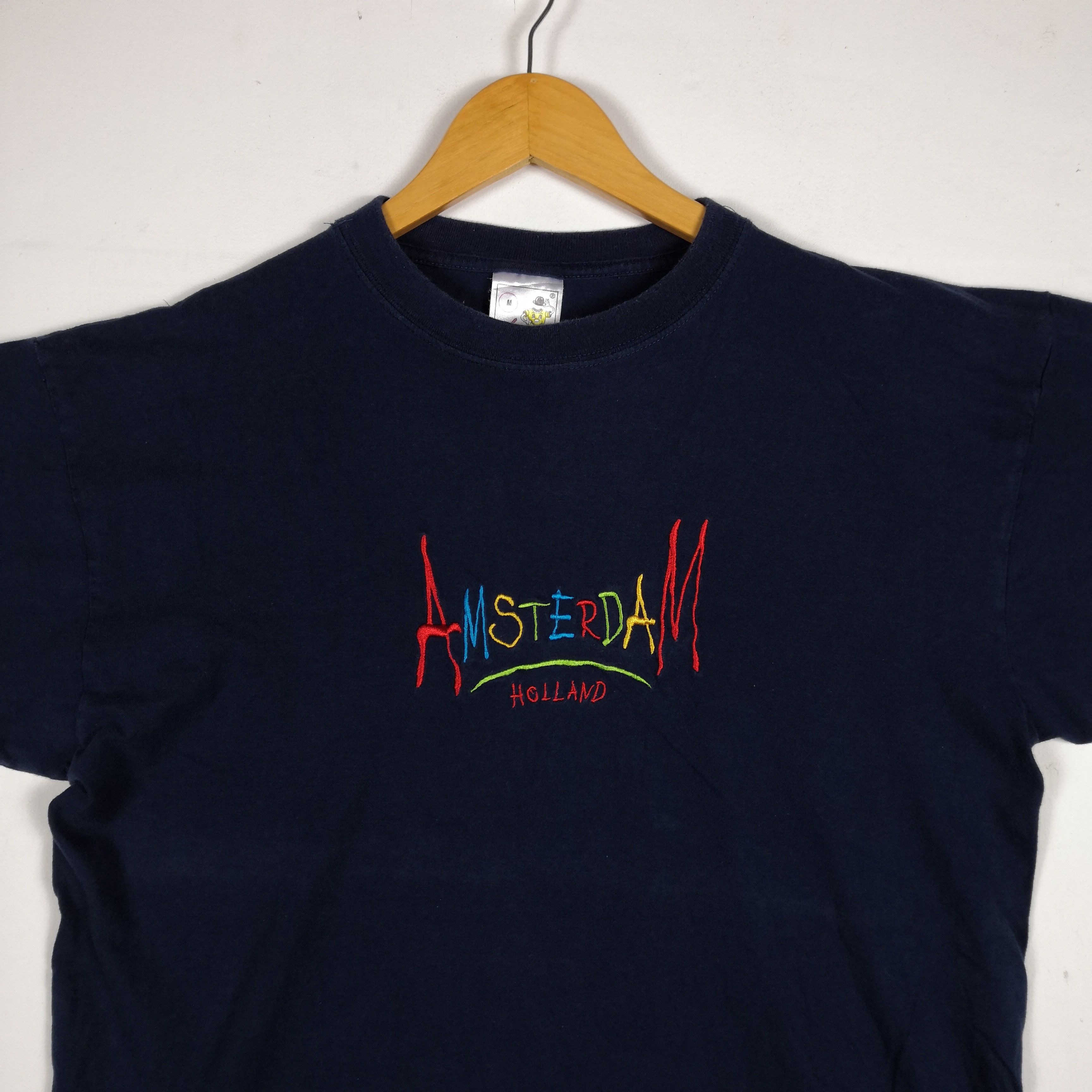Other Vintage 90s Amsterdam Holland T-Shirt Embroidery Novelty Tee Size US L / EU 52-54 / 3 - 3 Thumbnail