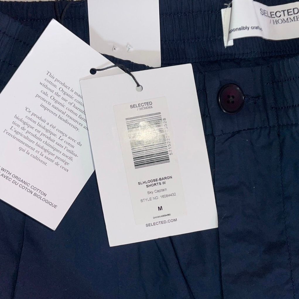 Selected Homme SLHLoose-Baron Shorts Sky Captain SZ Medium Nautical Coastal Size US 30 / EU 46 - 3 Thumbnail