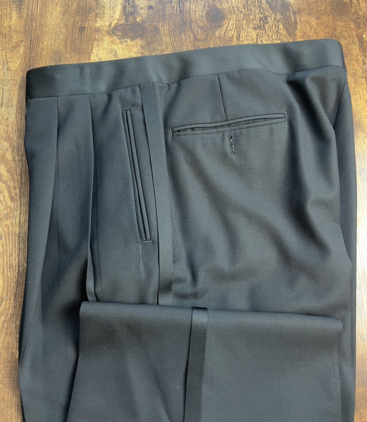 Canali Canali Black Double-Breasted Tuxedo Suit Size 42L - 5 Thumbnail