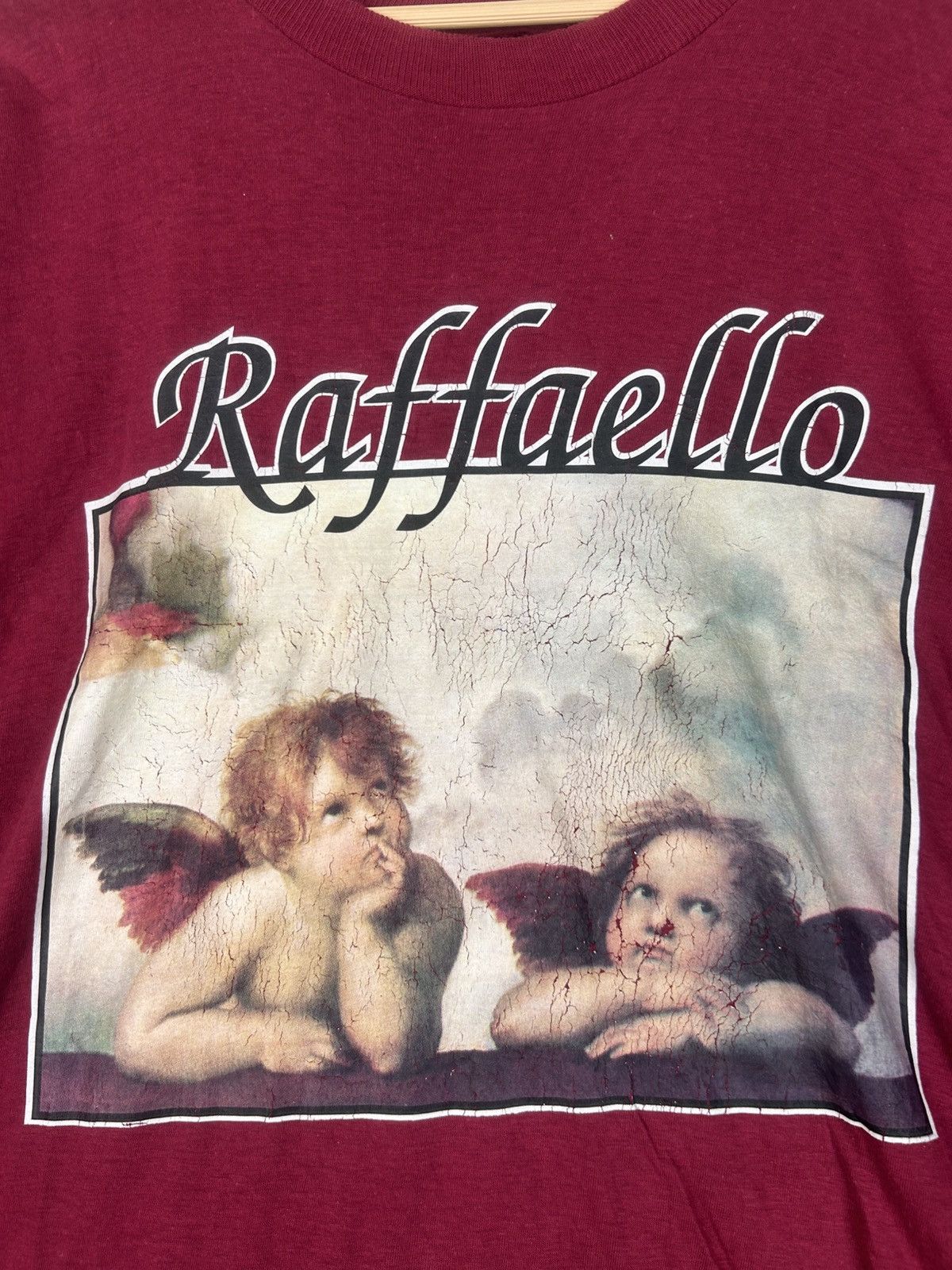 Vintage Vintage 90s Raffaello Angel Art/ Italian Art/ Pop Artist Size US XL / EU 56 / 4 - 4 Thumbnail