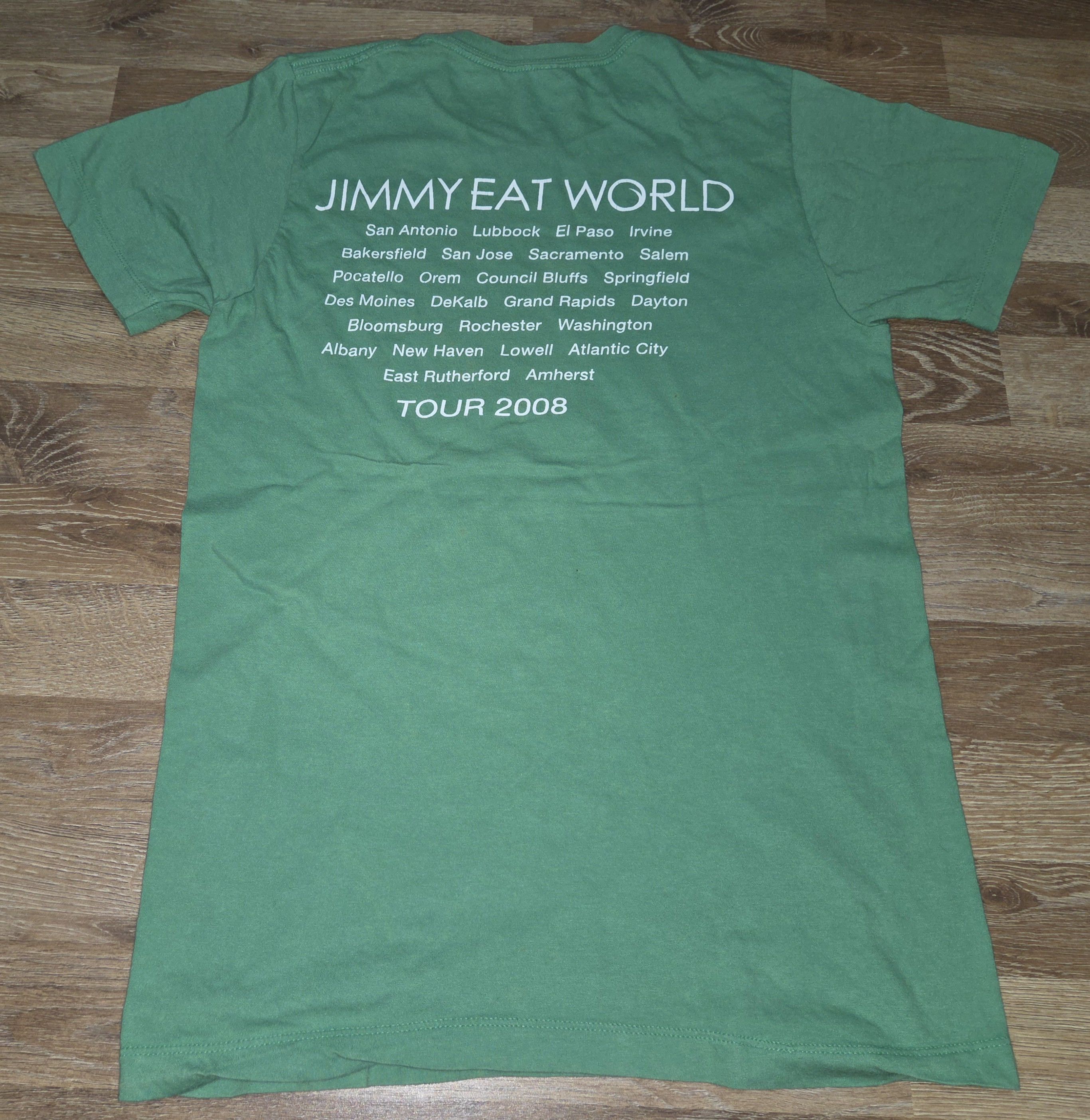 Band Tees Vintage y2k Jimmy Eat World Band OG 2008 Tour T Shirt Size US S / EU 44-46 / 1 - 2 Thumbnail