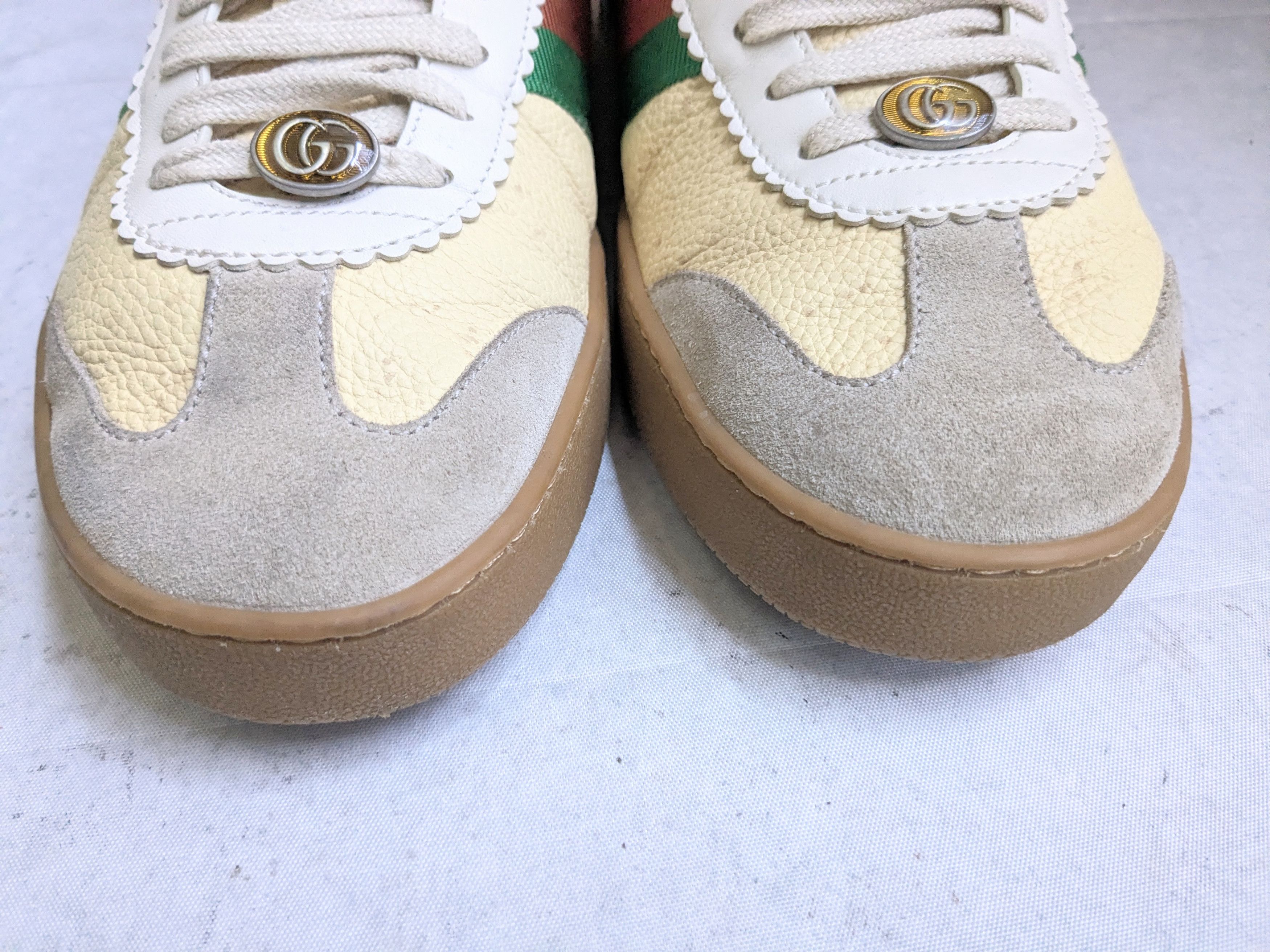 Gucci Gucci G74 Web Sneakers 521681 Yellow 10.5 Low Web Size US 10.5 / EU 43-44 - 3 Thumbnail