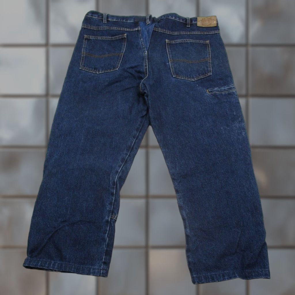 Doublet Guide Gear Jeans Mens 41x26 Blue Denim Double Knee Cotton Regular Style Straight 5-Pocket Vintage No N/A Size US 41 - 1 Thumbnail