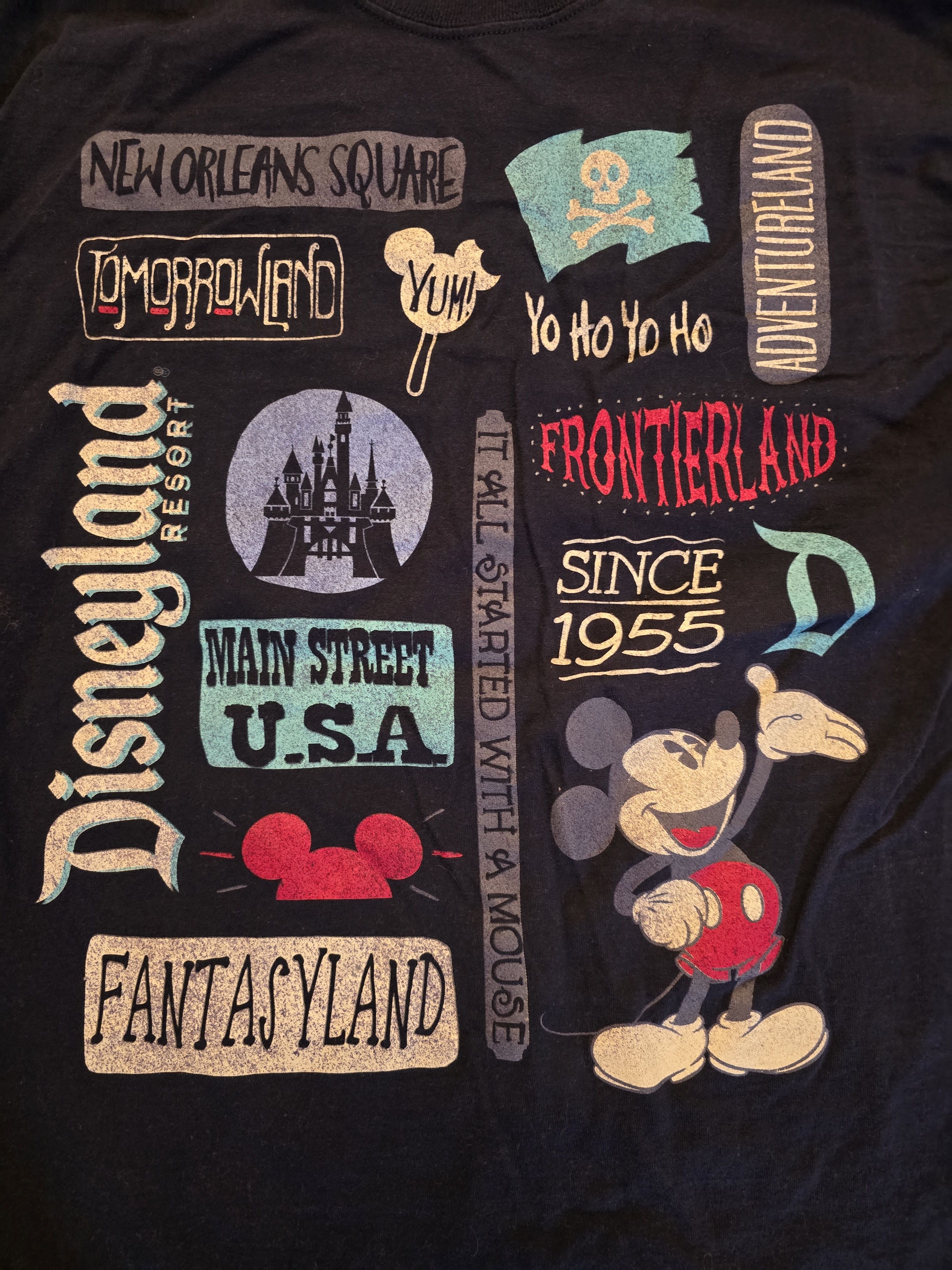 Disney Disneyland Park Unisex Navy Short Sleeve T-shirt XL Size US XL / EU 56 / 4 - 3 Thumbnail