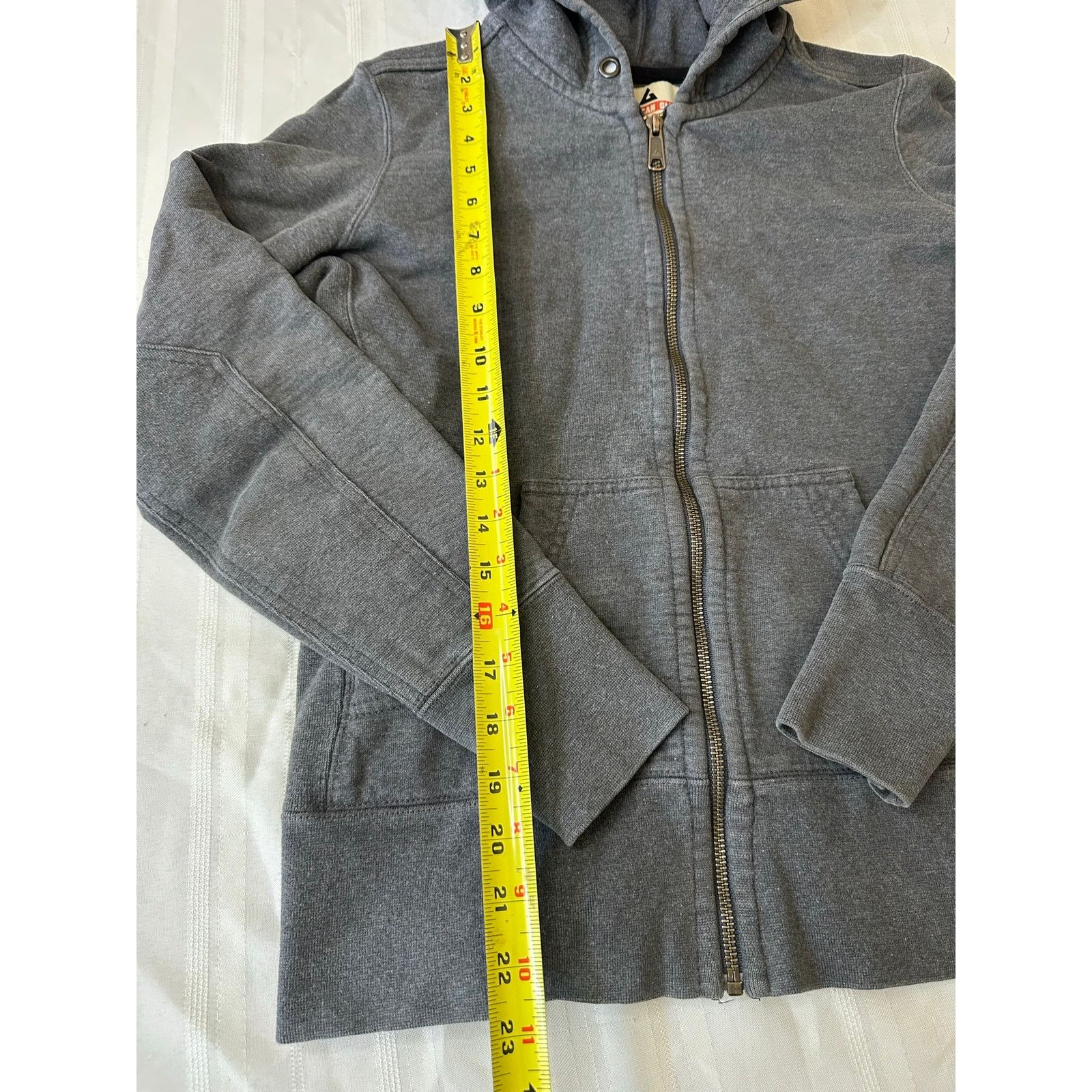 American Giant American Giant Women's Small Gray Hoodie Heavy Cotton Adult Size S / US 4 / IT 40 - 7 Thumbnail