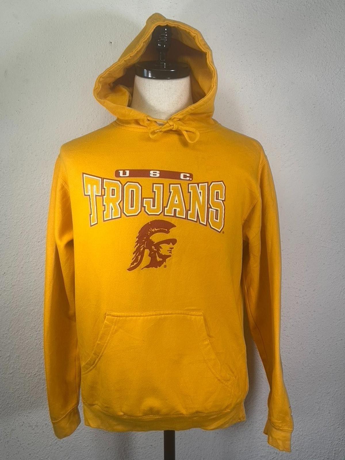 Pro Player USC Trojans Graphic Long Sleeve Knit Hoodie Yellow Medium Size ONE SIZE - 1 Thumbnail