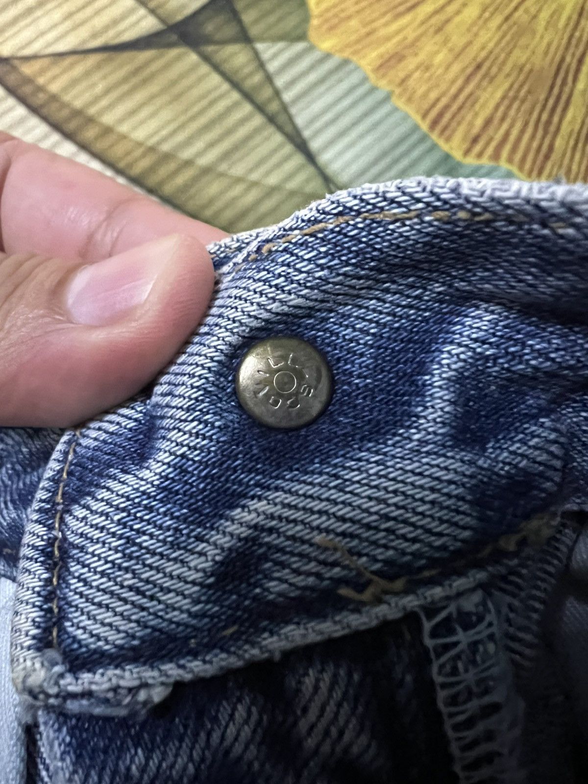 Japanese Brand 💥90’s Vintage Bobson Pro Distress Light Wash Jean Size US 28 / EU 44 - 12 Thumbnail
