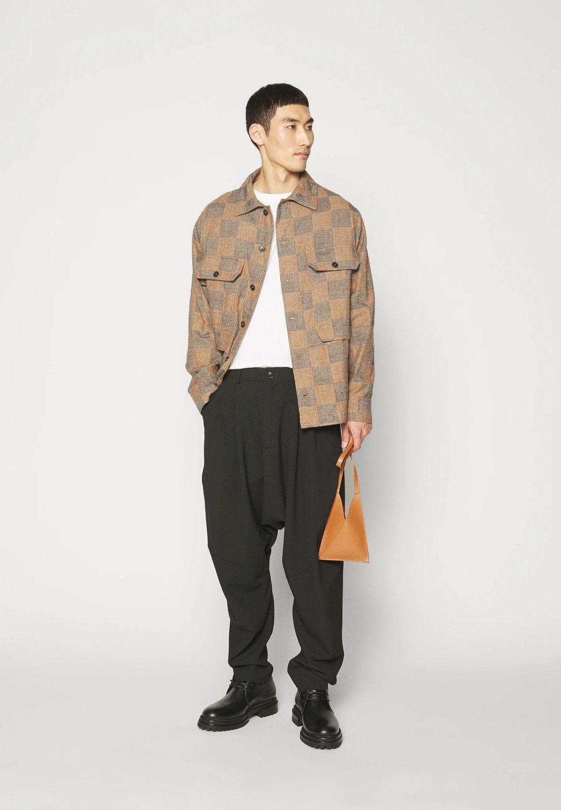 image of Avant Garde x Henrik Vibskov ds! Aw23 Henrik Vibskov Checkered Field Flannel Shirt (Size Medium)