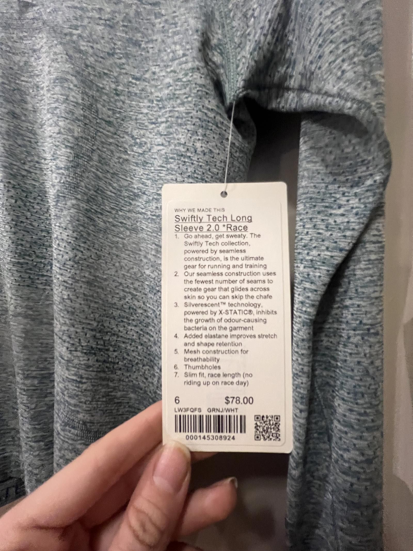 Lululemon Lululemon Swiftly Tech Long Sleeve 2.0 Shirt Size M / US 6-8 / IT 42-44 - 3 Thumbnail