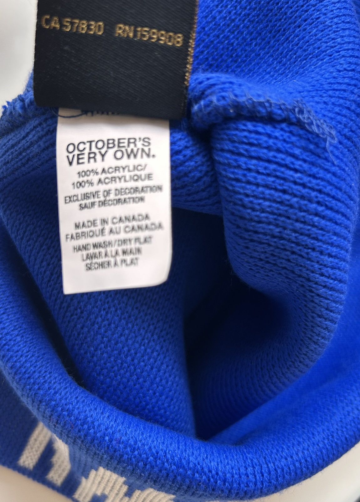 October's Very Own OVO X Toronto Maple Leafs Beanie Size ONE SIZE - 4 Thumbnail