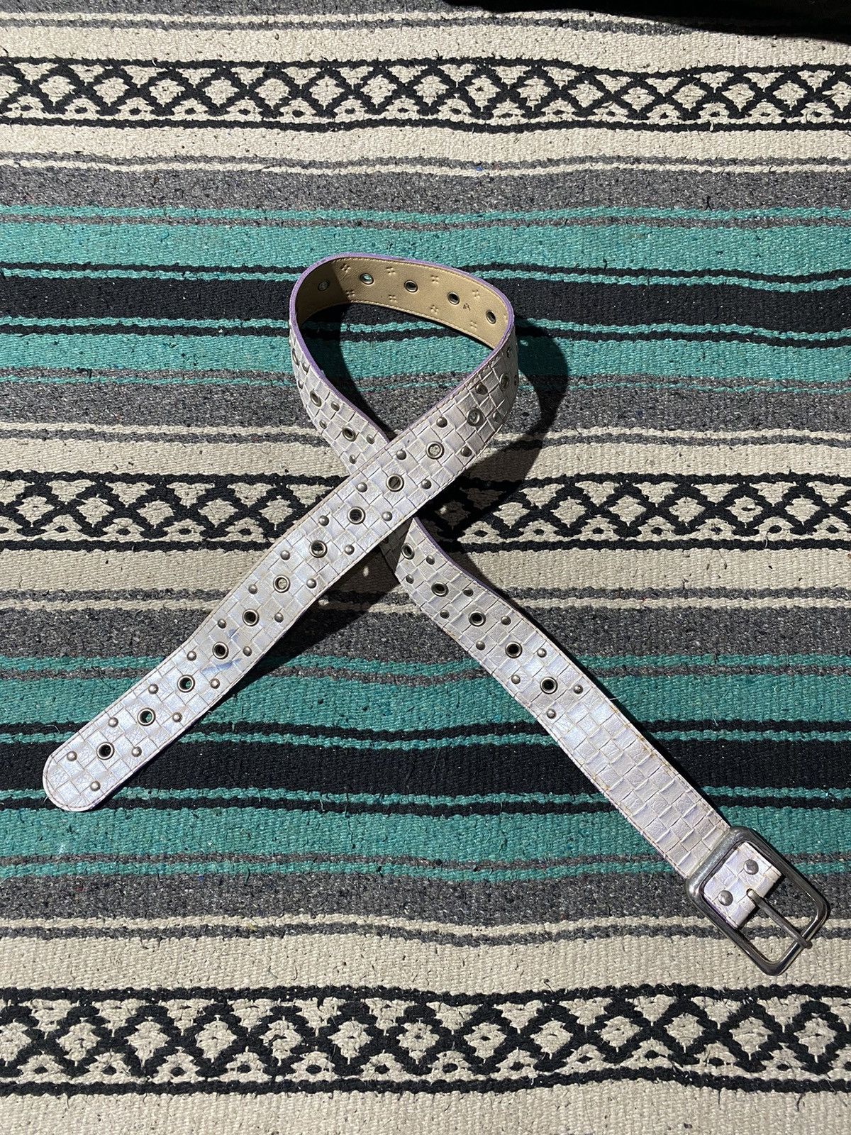 If Six Was Nine 2000s Unknown - Studded Pattern Belt Size ONE SIZE - 1 Thumbnail