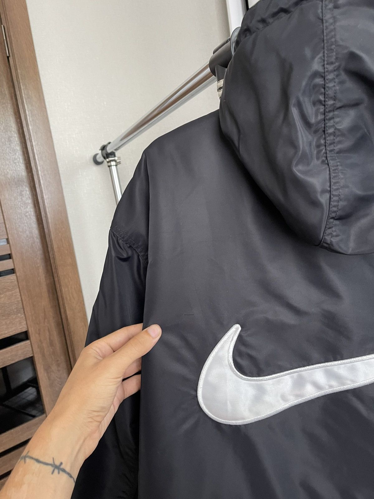 Nike Nike Vintage Parka Jacket Big Logo Swoosh 90s Size US L / EU 52-54 / 3 - 18 Thumbnail