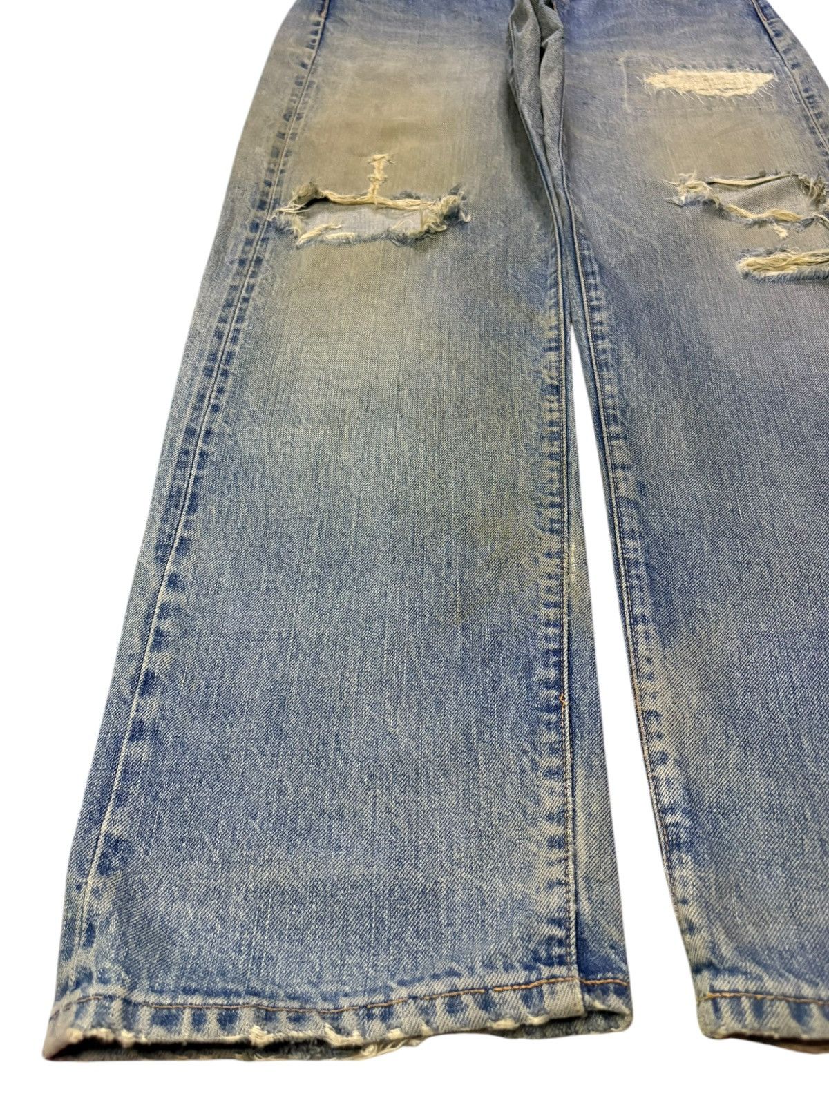 WHIZ LIMITED Vintage Japanese Brand Selvedge Mud Wash Distress Baggy Jean Size US 32 / EU 48 - 7 Thumbnail