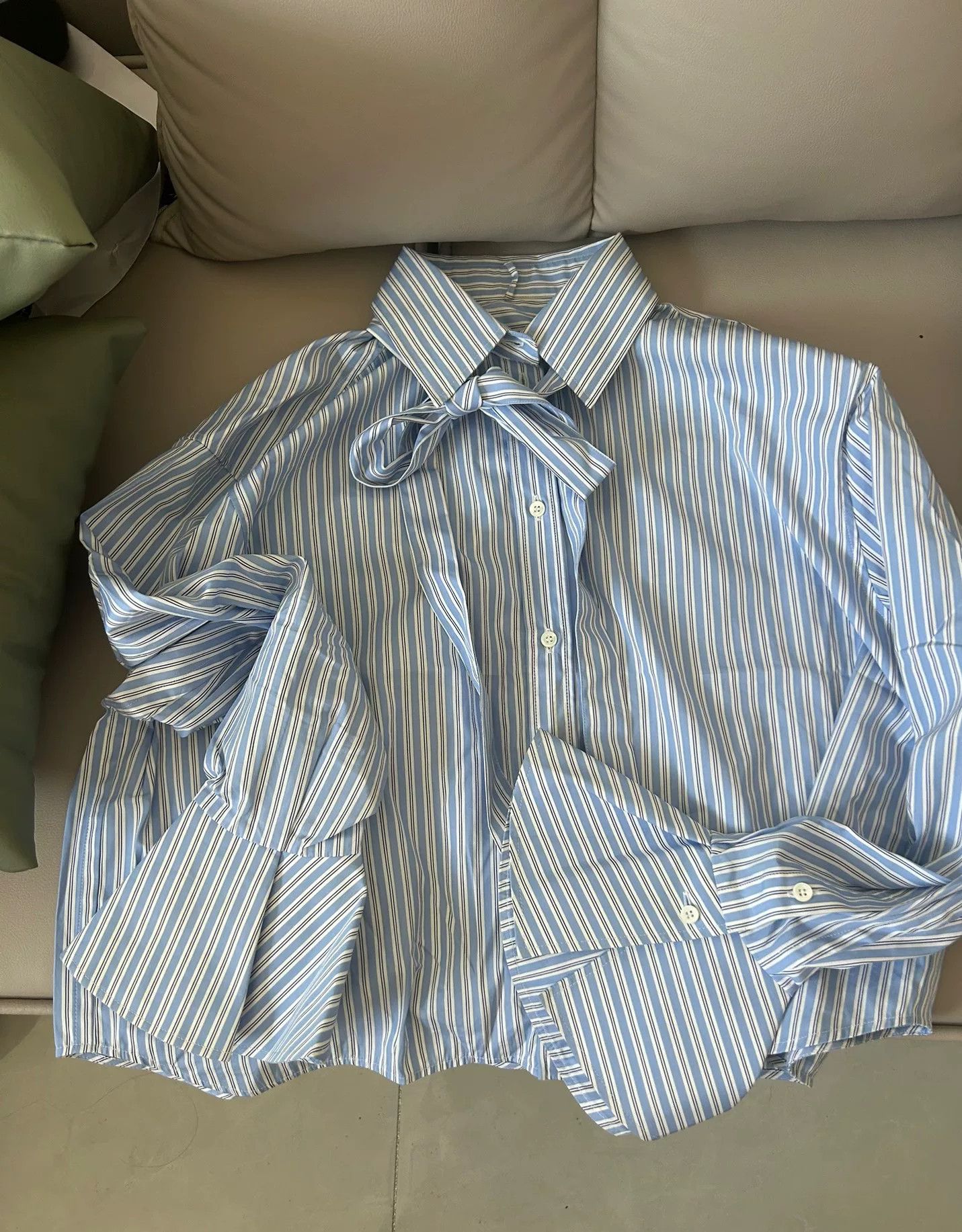 Valentino Striped Button-Up Shirt