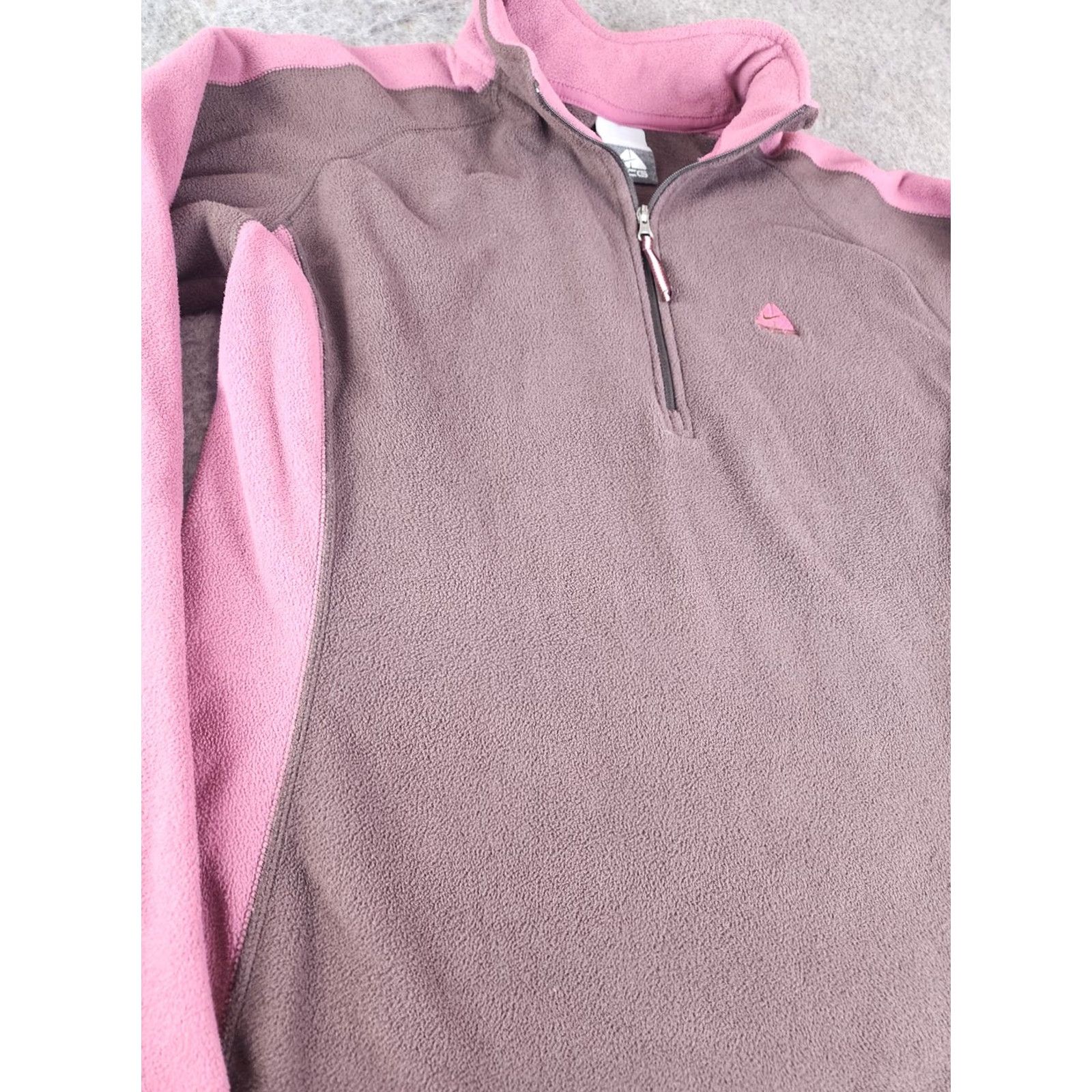 Nike ACG Nike ACG Women 1/4 Zip Fleece Pullover Sweatshirt Size M Polyester Brown Pink Hiking Outdoors Athletic Size M / US 6-8 / IT 42-44 - 4 Thumbnail