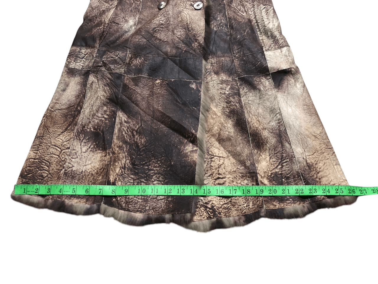 If Six Was Nine f.CAMINO Rabbit Patchwork Fur Coat Jacket Size XS / US 0-2 / IT 36-38 - 22 Thumbnail