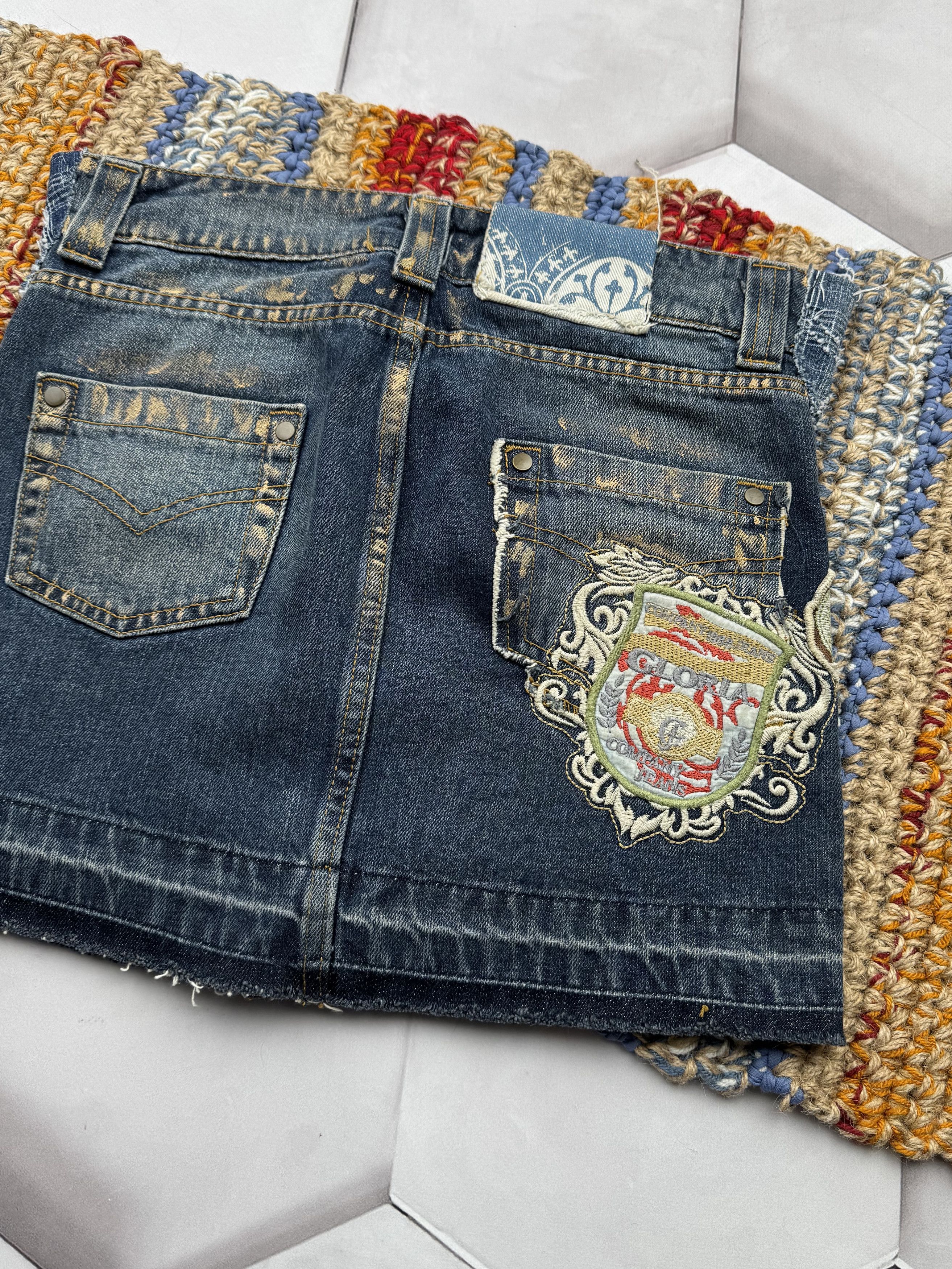 Vintage Vintage Mini Skirt With Many Details (E4) Size 26" / US 2 / IT 38 - 6 Thumbnail