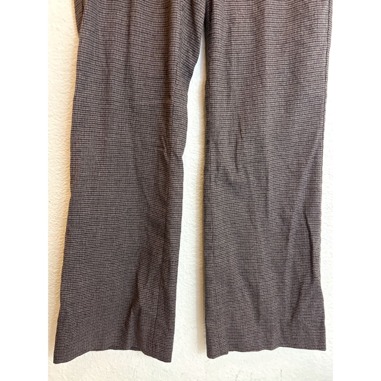 Banana Republic VINTAGE Banana Republic Pants Womens Size 10 Brown Houndstooth Polyester Relaxed Dress Pants 32x32 Size 32" / US 10 / IT 46 - 2 Thumbnail
