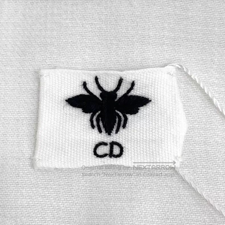 Dior Dior White striped bee embroidery stitching cotton lapel s Size XXS / US 00 / IT 34 - 6 Thumbnail