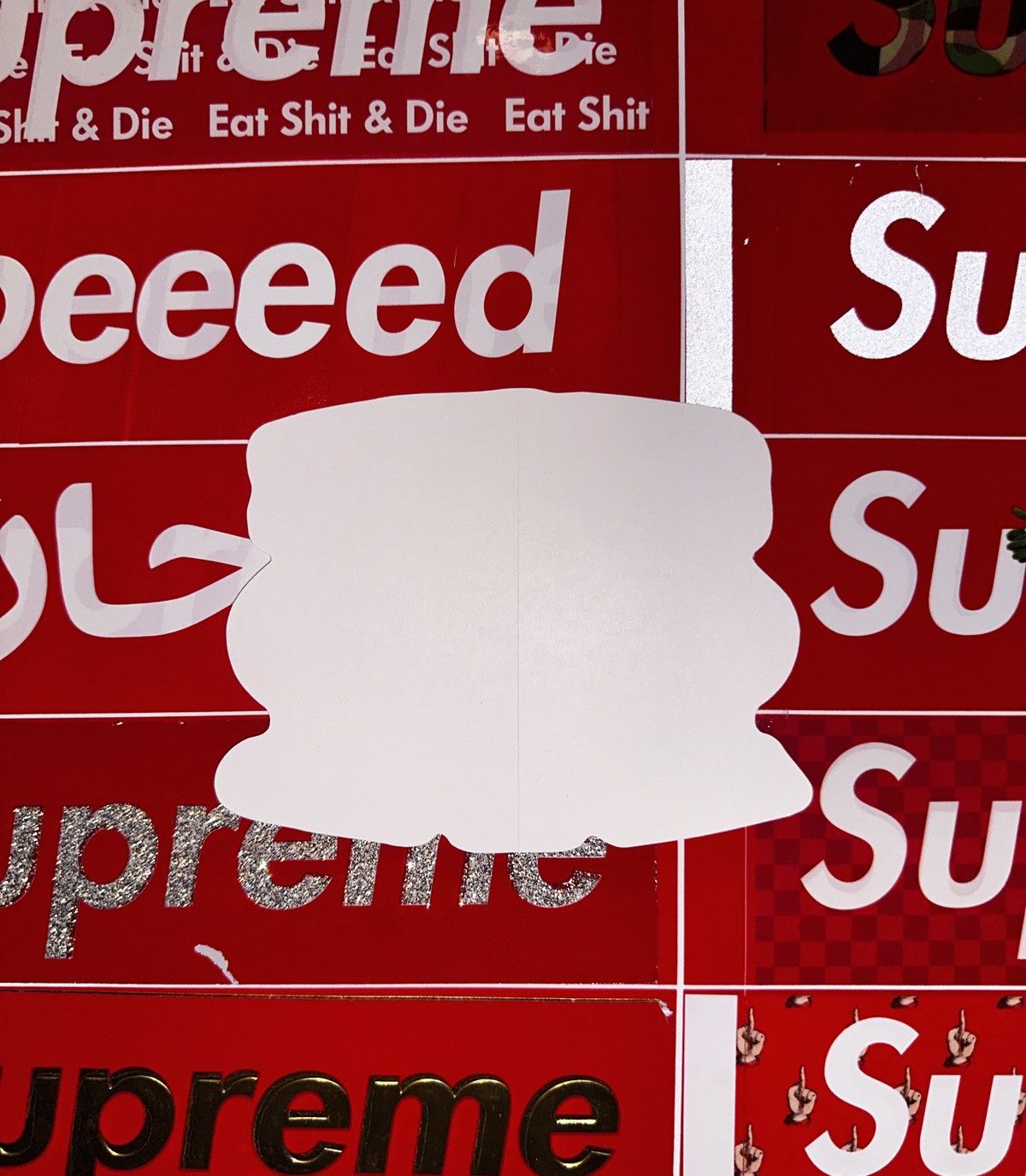 Corteiz × Supreme FW23 Supreme Corteiz Rules The World Sticker Black RARE Size ONE SIZE - 2 Thumbnail