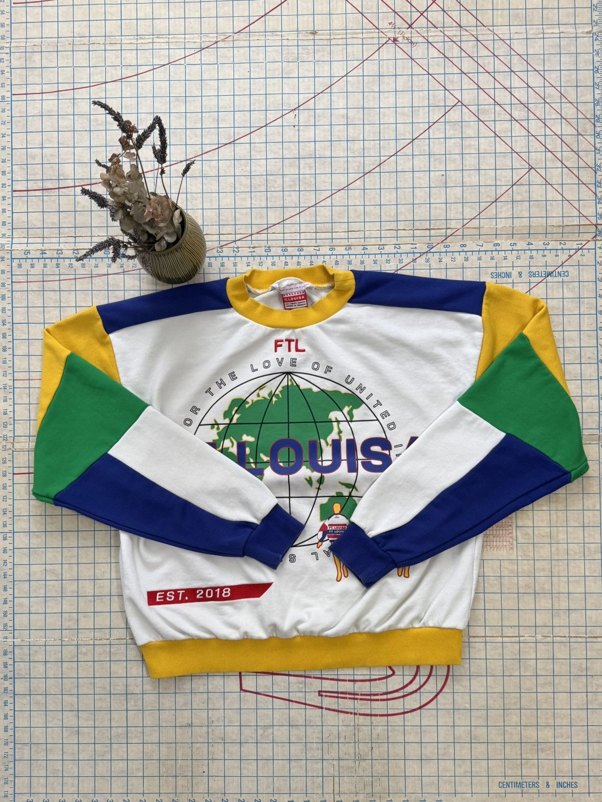 Other Ft. Louisa FTL Multi Color Panel Crewneck Sweater Medium Size US M / EU 48-50 / 2 - 7 Thumbnail