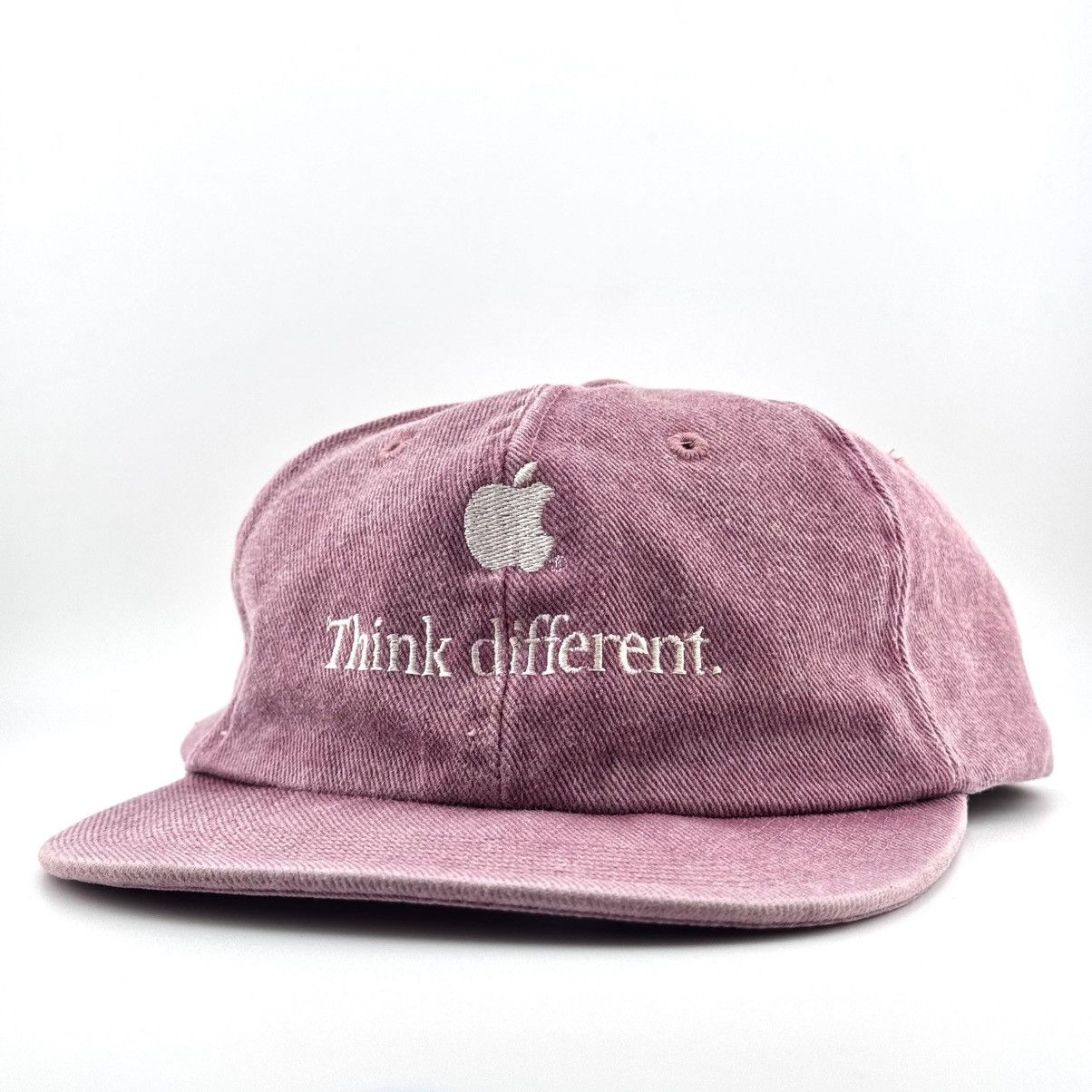 Apple Vintage Apple Think Different Embroidered Logo Promo Cap Size ONE SIZE - 3 Thumbnail