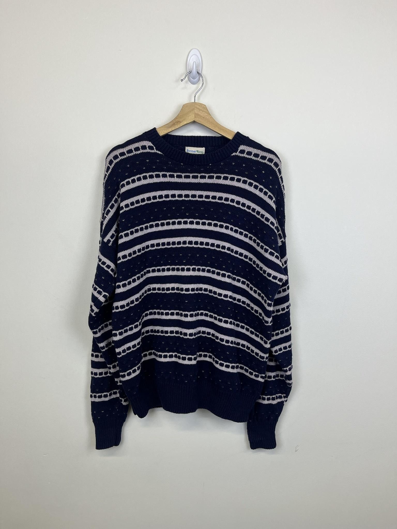 Vintage Boundary Waters Bars With Boxes And Dots Crewneck Sweater Size US XL / EU 56 / 4 - 1 Thumbnail