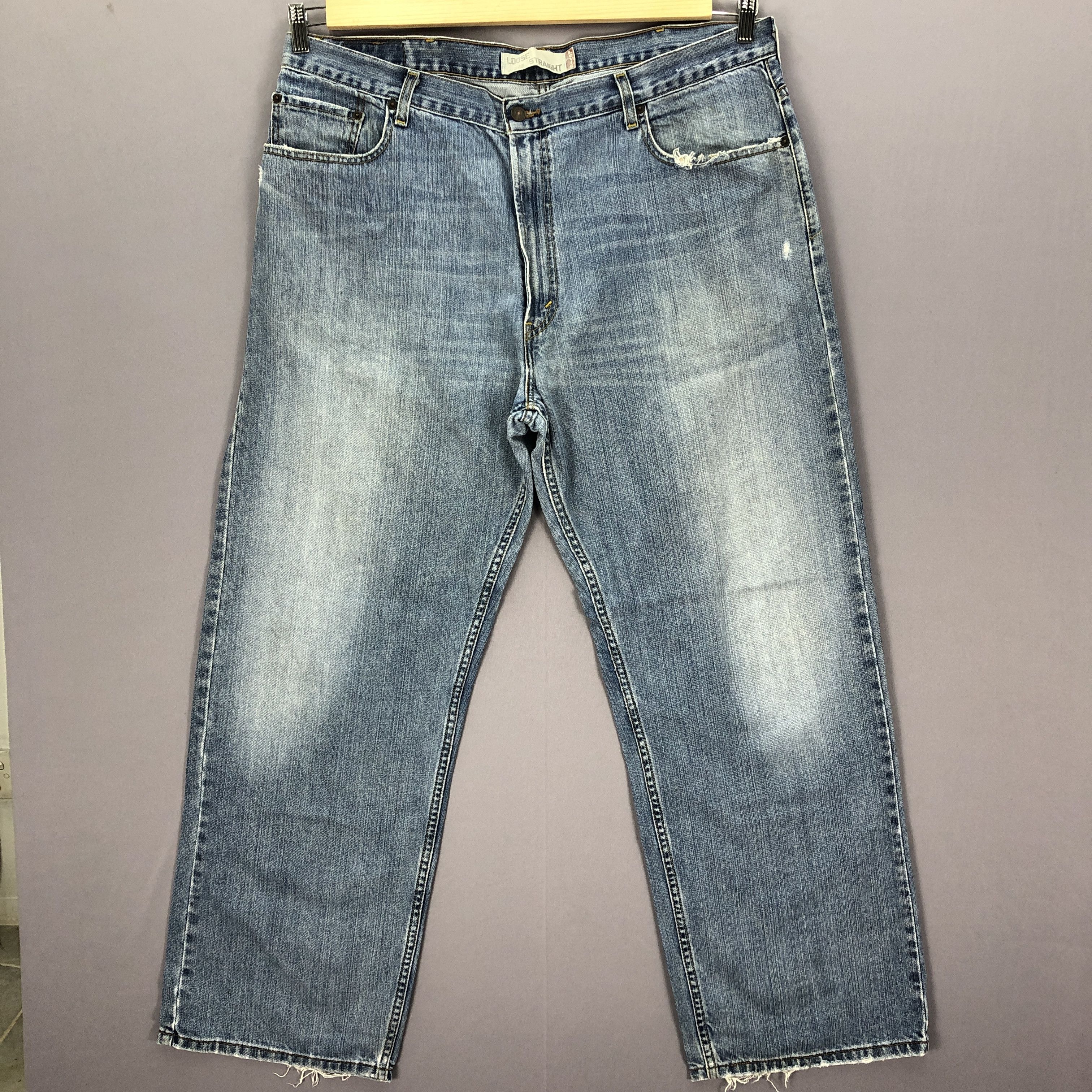 Levi's Vintage Levis 569 Baggy Jeans Levi's Faded Ligh Wash Denim Size US 40 / EU 56 - 1 Thumbnail