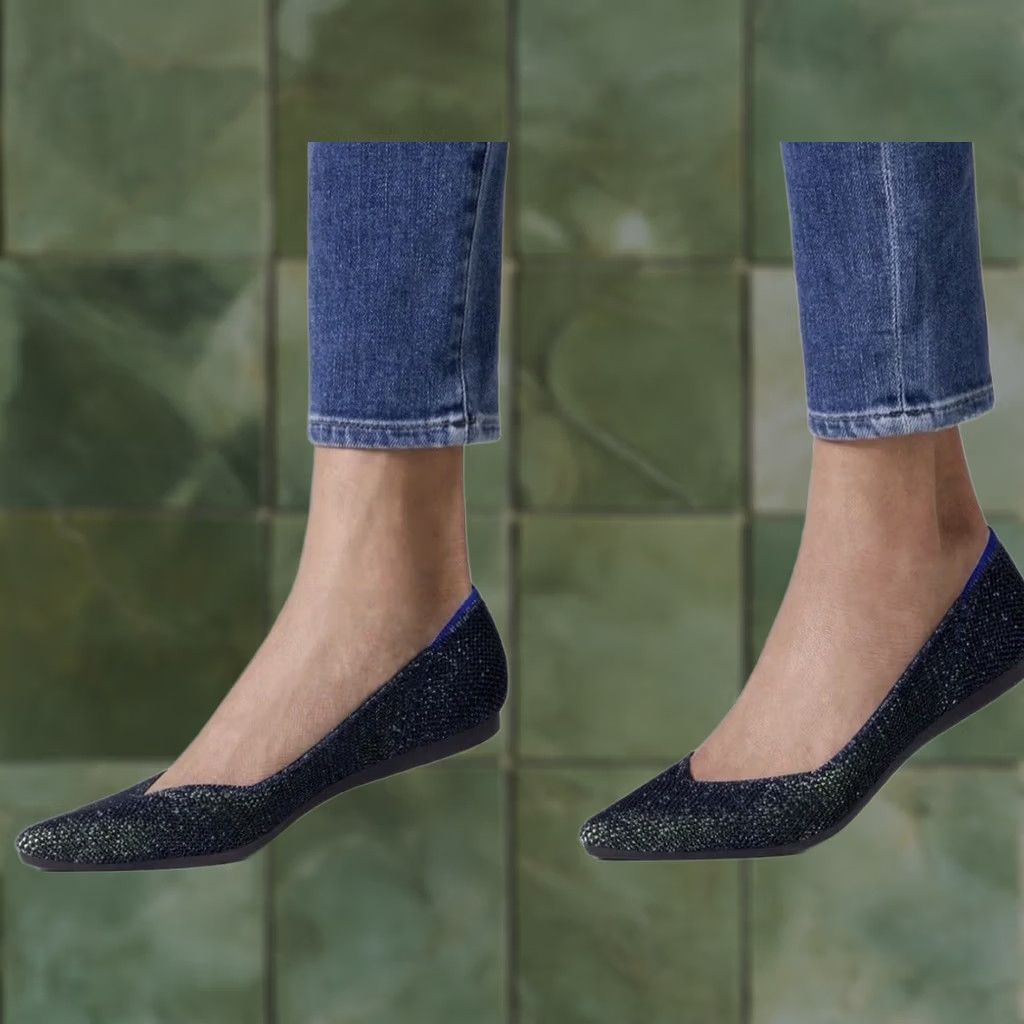 Rothy's Rothy’s Point Metallic Lattice Stitch Limited Edition Flats Woman US 8.5 Multicolor Knit Slip On Pointed Toe Size US 9 / IT 39 - 1 Thumbnail