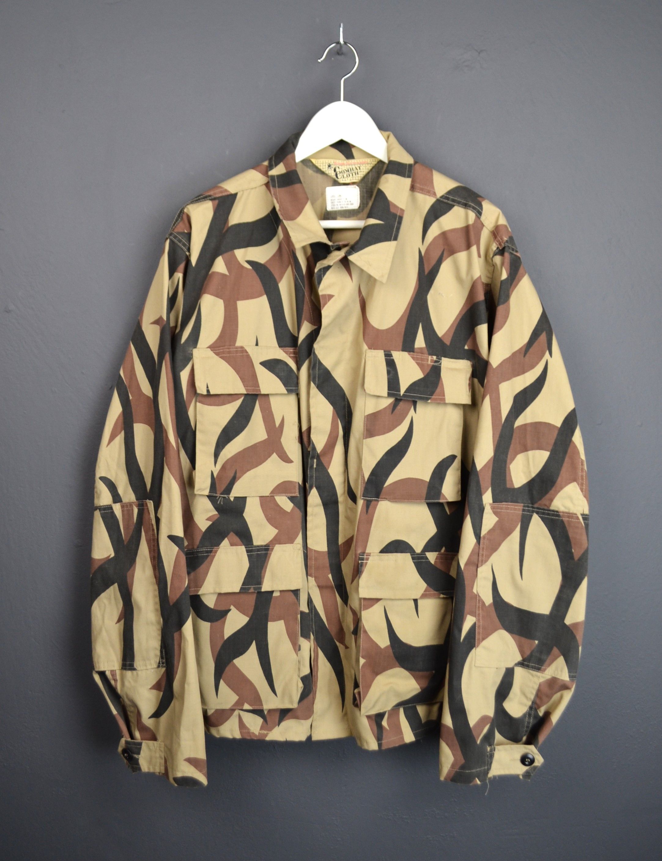 Vintage 90s Brigade Quartermasters ASAT Tribal Camo BDU Jacket L Size US L / EU 52-54 / 3 - 2 Thumbnail