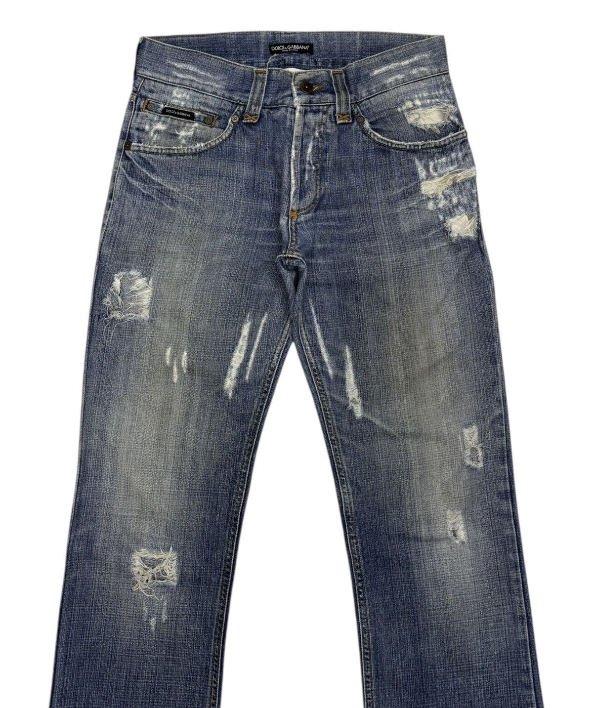 Dolce & Gabbana Dolce & Gabbana Archived Thrashed Ripped Ruin Jeans Size 32" / US 10 / IT 46 - 2 Thumbnail