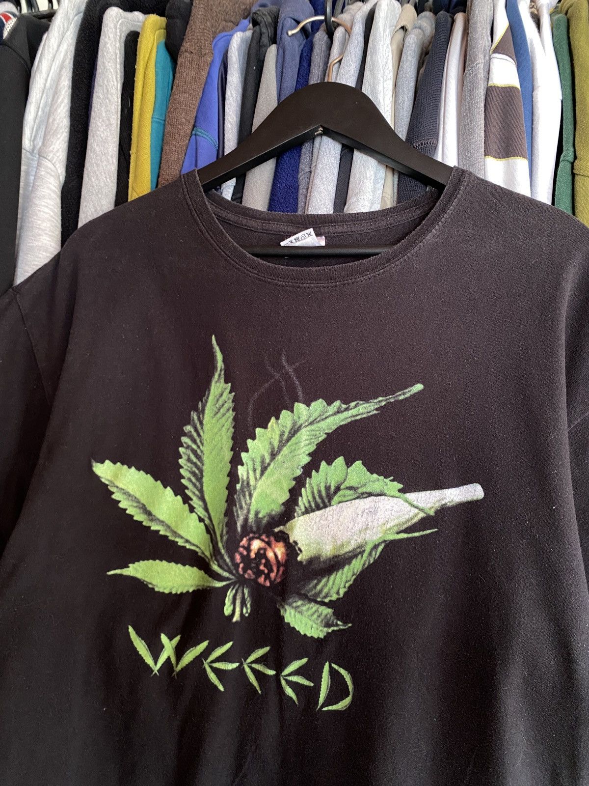 Vintage VINTAGE SMOKE WEED ZAZA BAGGY BOXY T-SHIRT Size US XXL / EU 58 / 5 - 2 Thumbnail