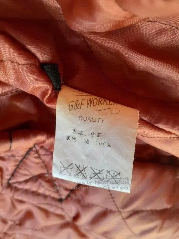 Garment Reproduction of Workers G&F WORKERS Cowhide Leather Jacket Japan. Size US M / EU 48-50 / 2 - 7 Thumbnail